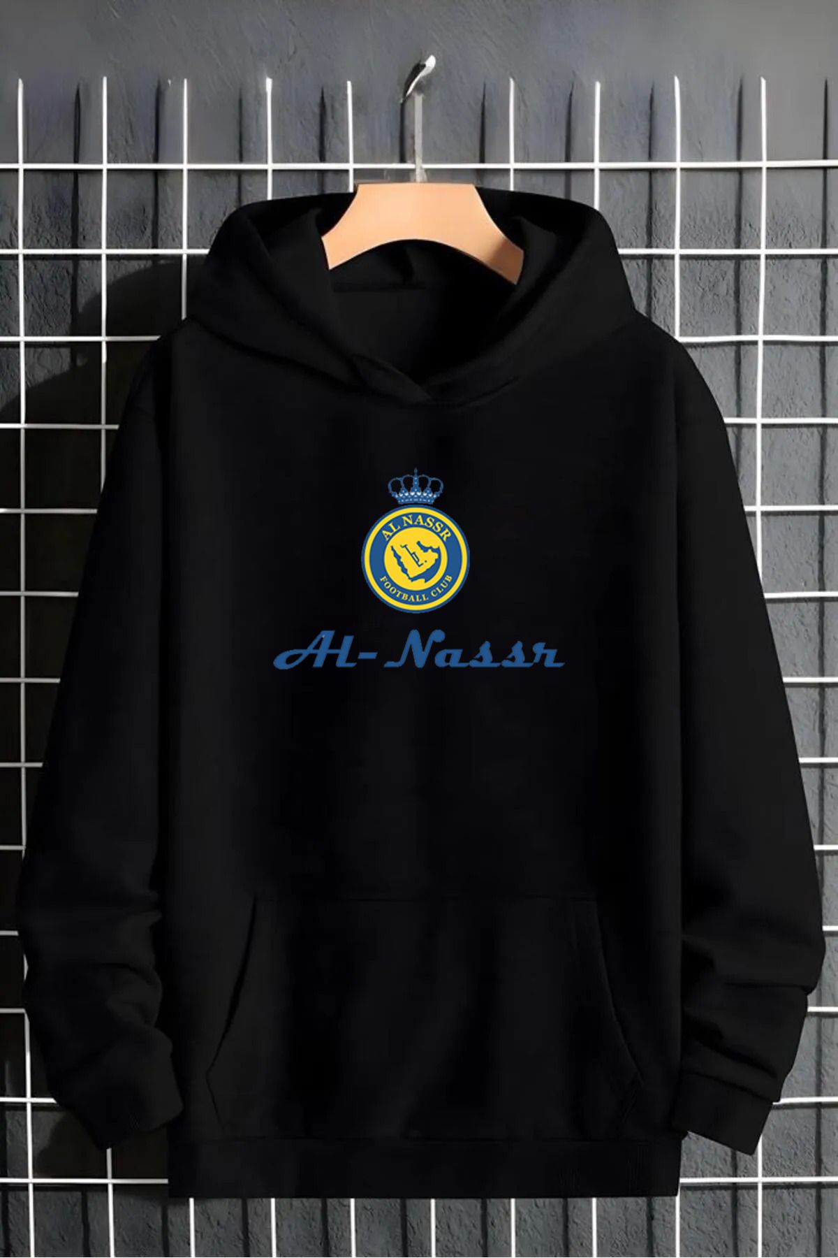 Pisa Art Al-Nassr Suudi Arabistan Özel Tasarım Taraftar Kapşonlu Sweatshirt