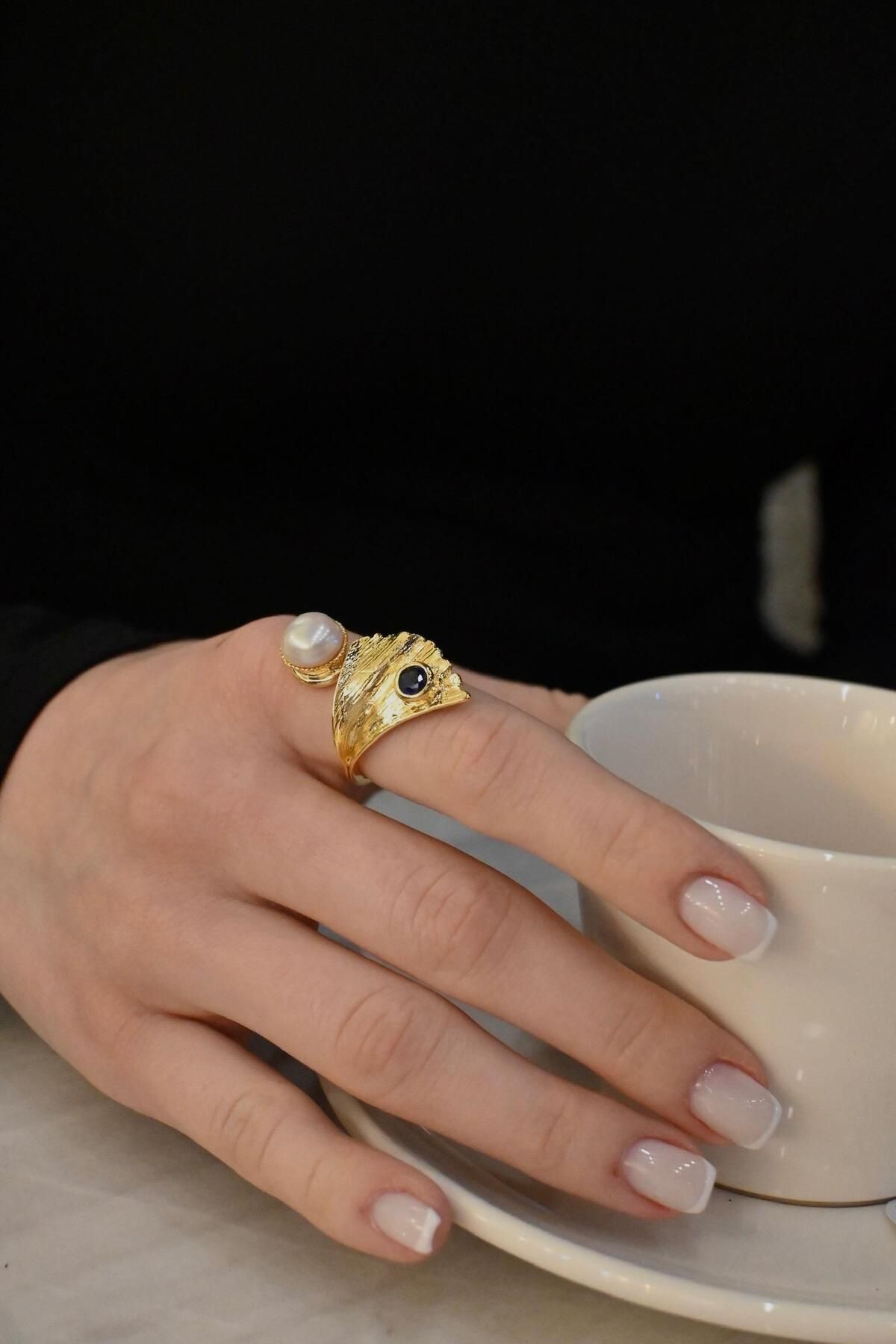 Store Ivory Pembe Taşlı Yüzük