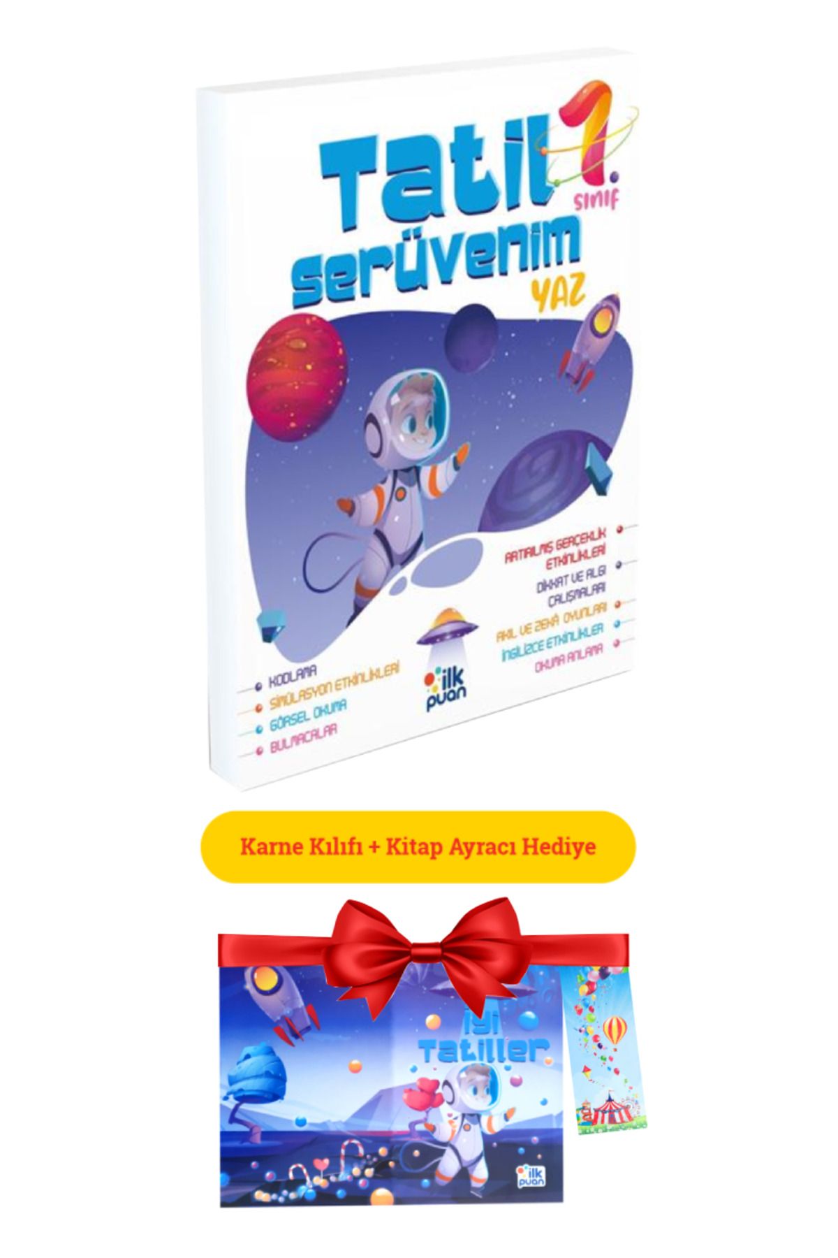 Panem Yayınları İlk Puan 1. Sınıf Tatil Serüvenim Yaz Tatil Kitabı (Karne Kılıfı ve Ayraç Hediyeli)