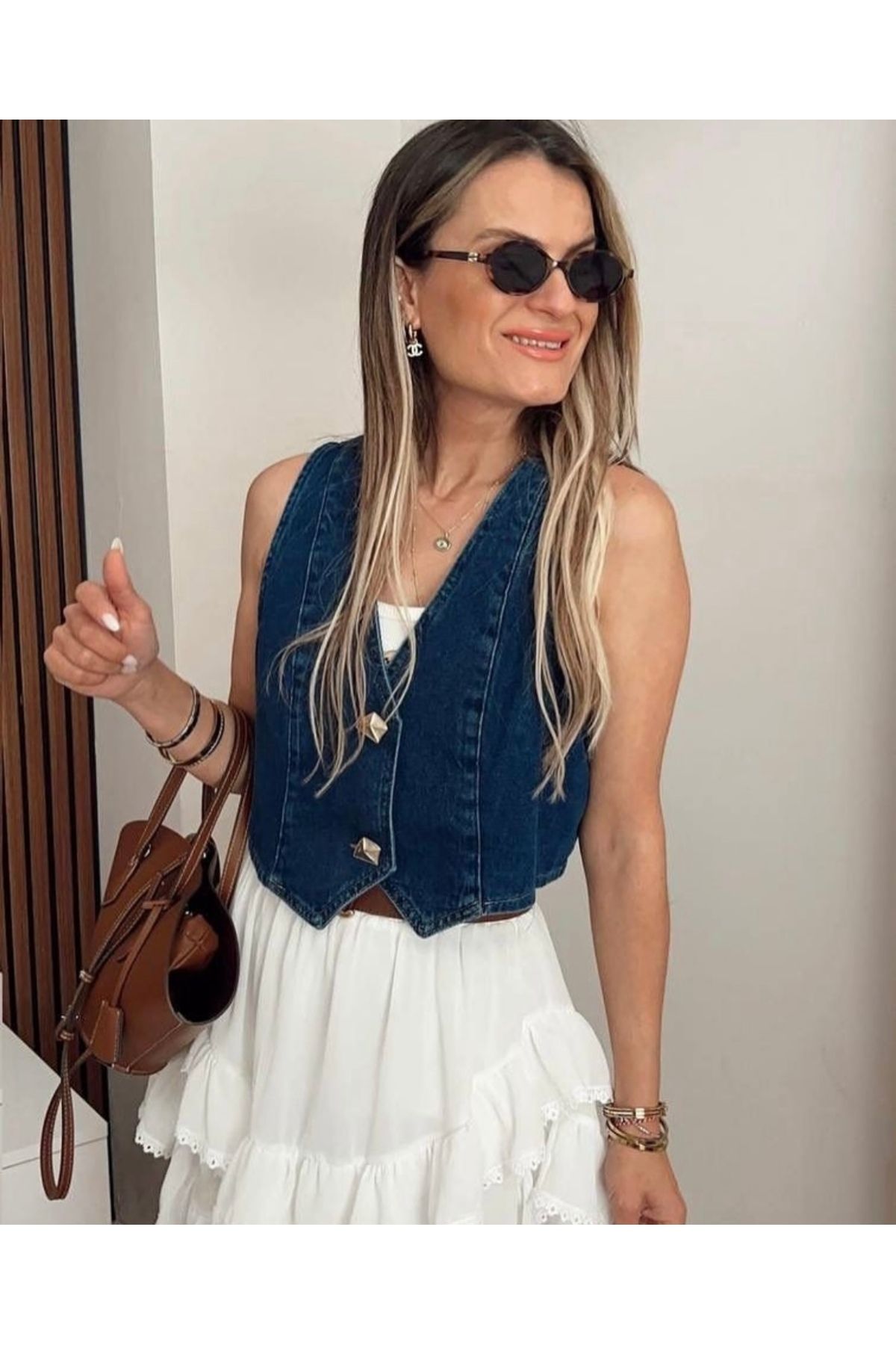 lolaa butik Kot crop yelek