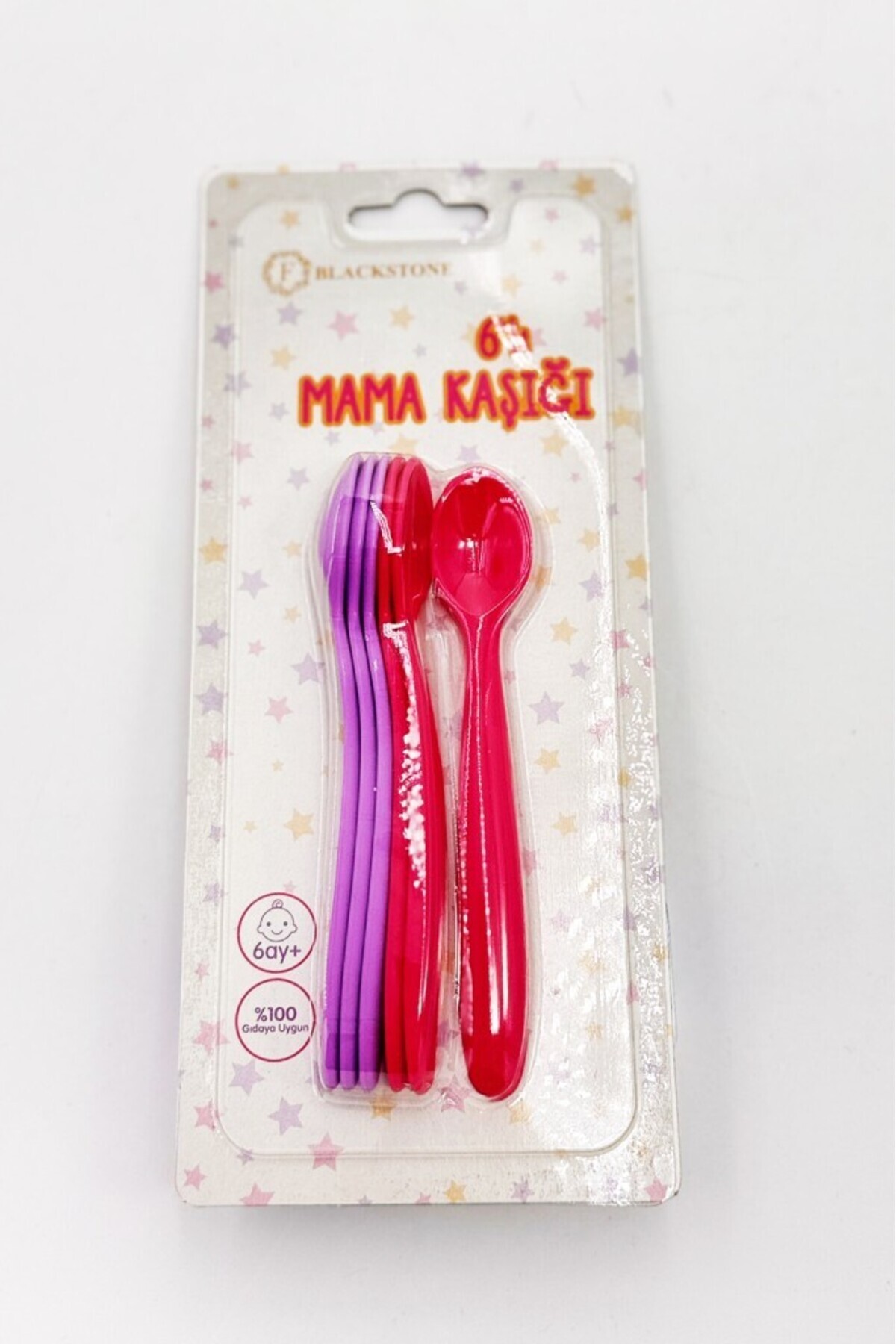 BeySüS 6’lı Bebek Mama Kaşığı Pembe fotoğrafı 5 (önizleme)