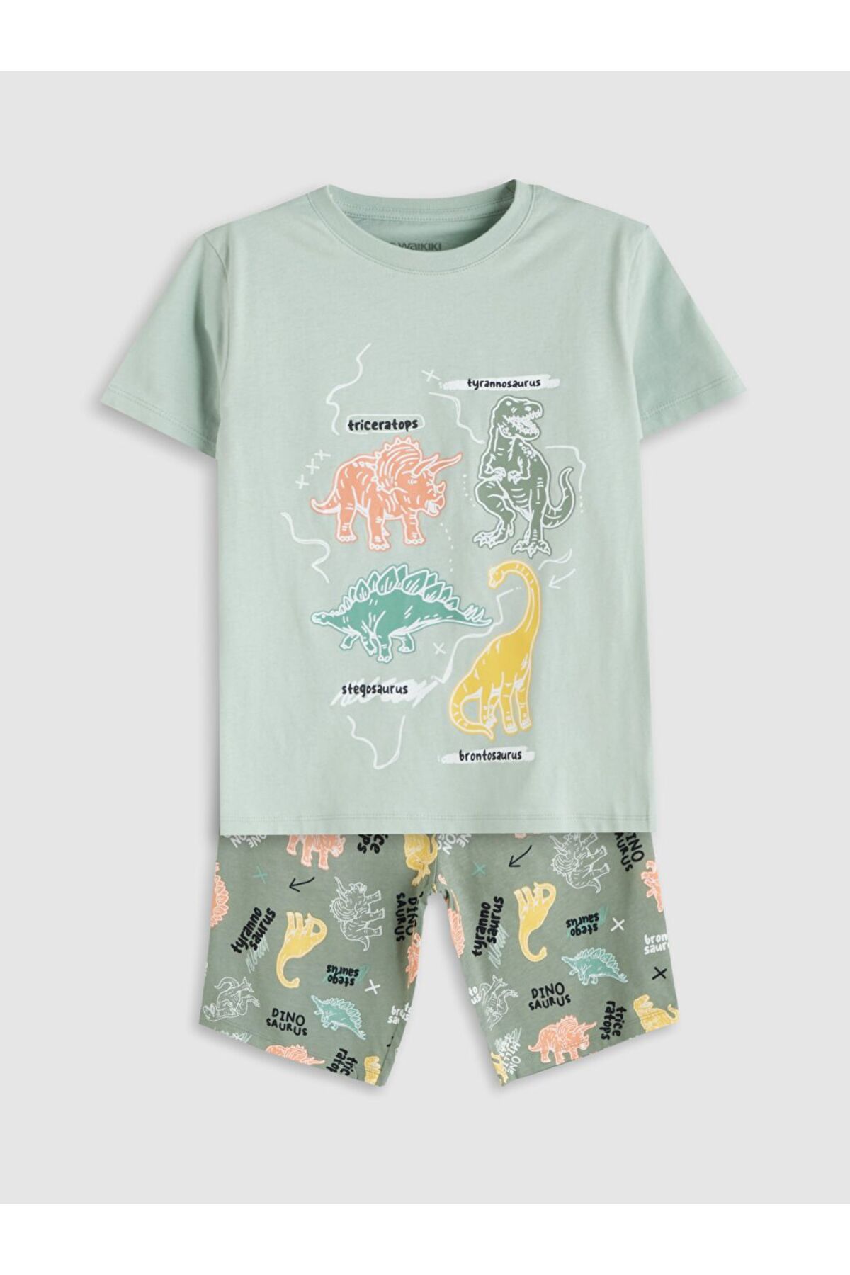 LC Waikiki LCW Kids Baskılı Erkek Çocuk Tişört ve Şort 2'li