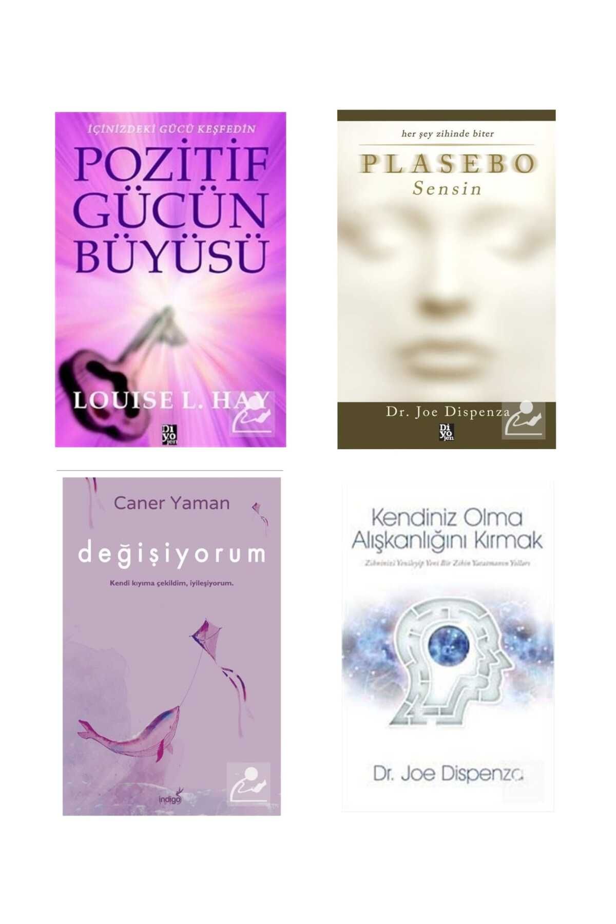 Diyojen Yayıncılık Pozitif Gücün Büyüsü-Plasebo Sensin-Değişiyorum-Kendiniz Olma Alışkanlığını Kırmak 4'lü Set