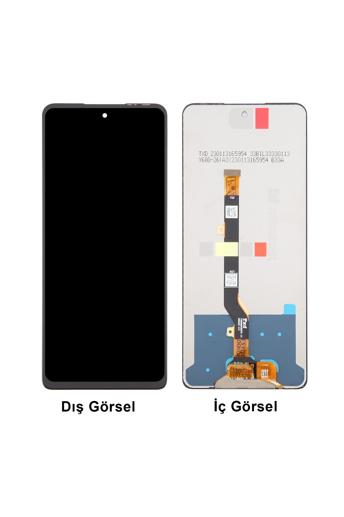 Teknonet Tecno Spark 20 Pro Uyumlu Org Lcd+Dokunmatik (Siyah)