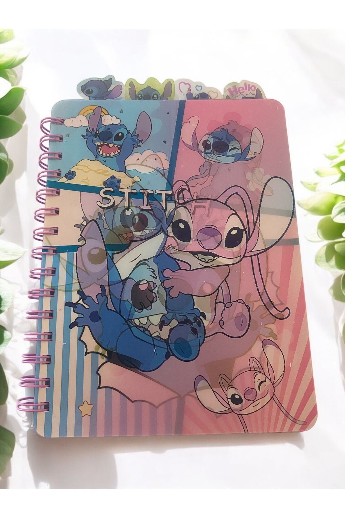 Bam Stitch Hologram Kapaklı Defter