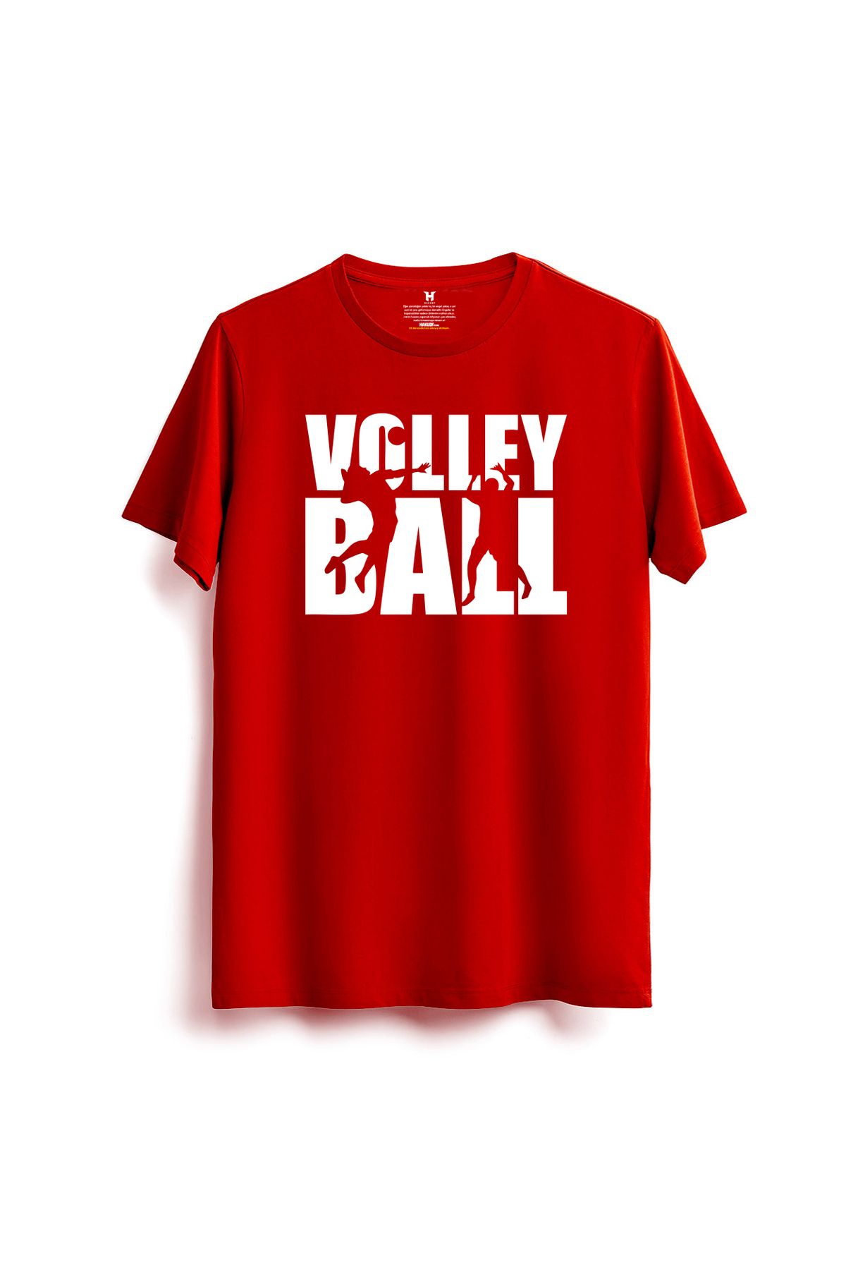 hakuof Baskılı Pamuklu Voleybol Tişört Volleyball Design