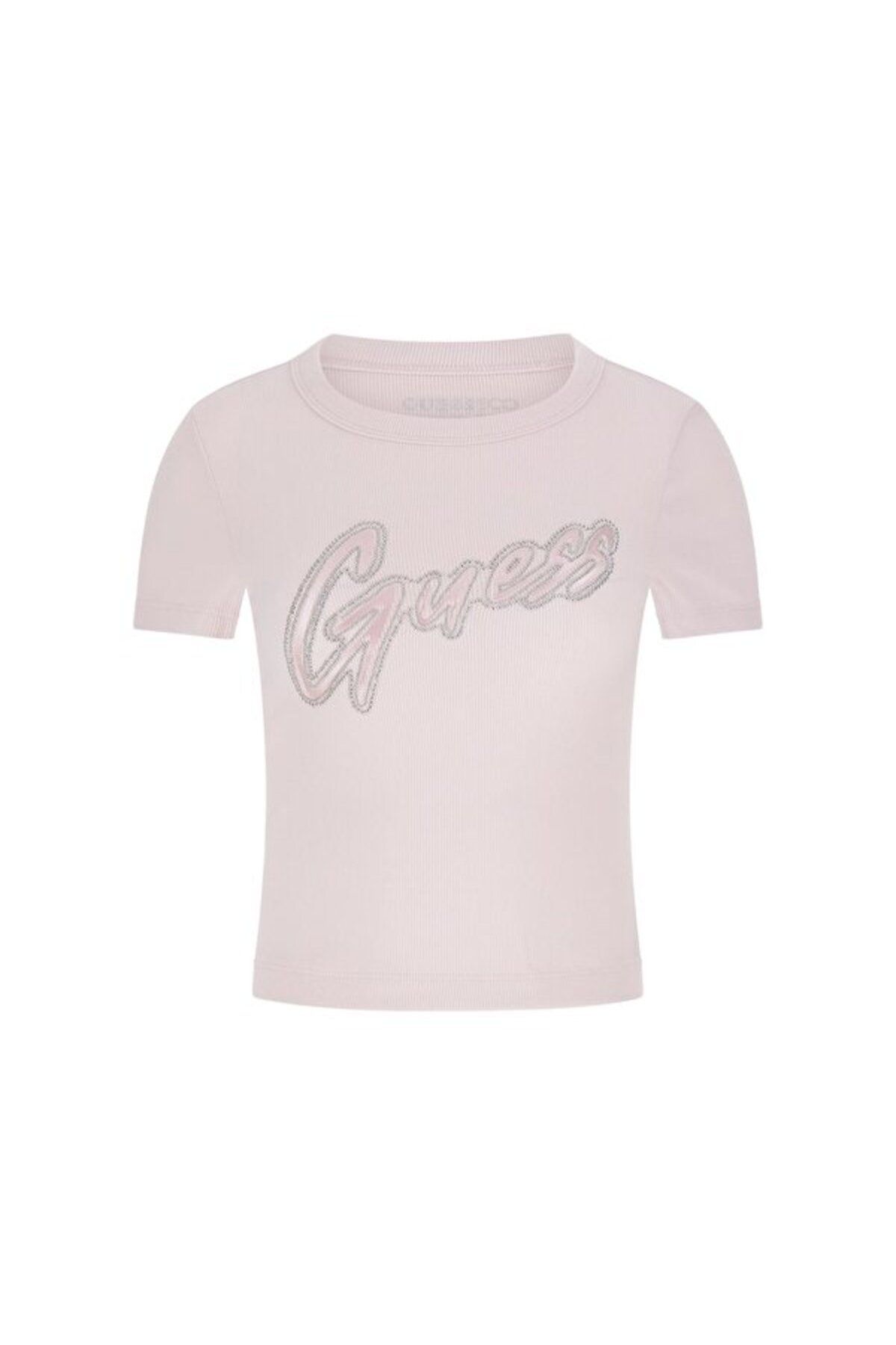Guess Ss Cn Rib Kadın Slim Fit T-Shirt