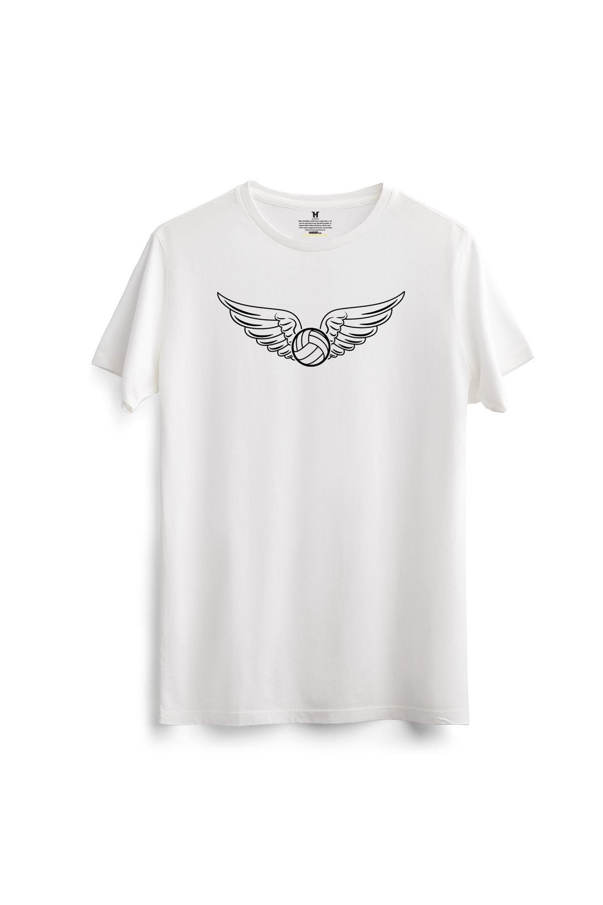 hakuof Baskılı Pamuklu Voleybol Volleyball Spor Tişört T-shirt