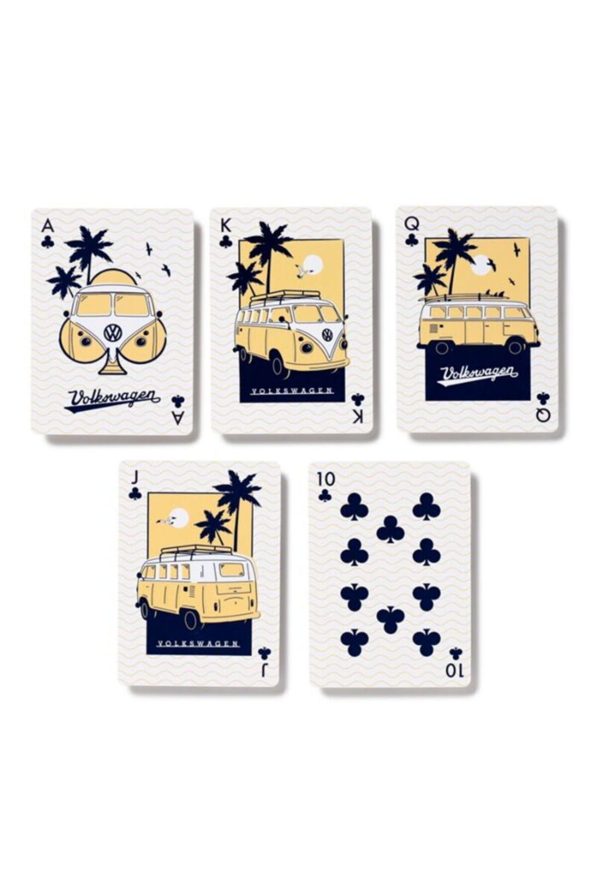 Puckator-Playing cards, Volkswagen VW T1 Camper Bus, Explore More collection, Adventure theme, 54 cards 7