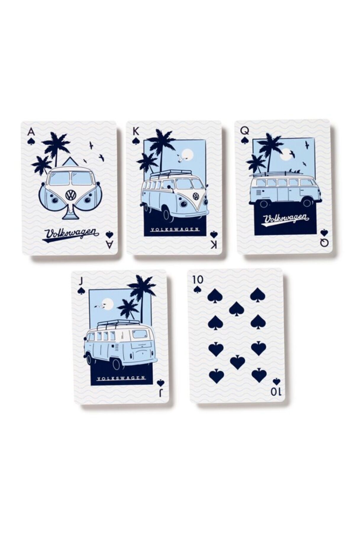 Puckator-Playing cards, Volkswagen VW T1 Camper Bus, Explore More collection, Adventure theme, 54 cards 1
