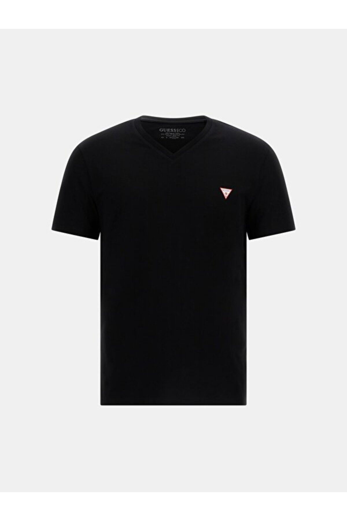 تی شرت مشکی مردانه Slim Fit Core Guess