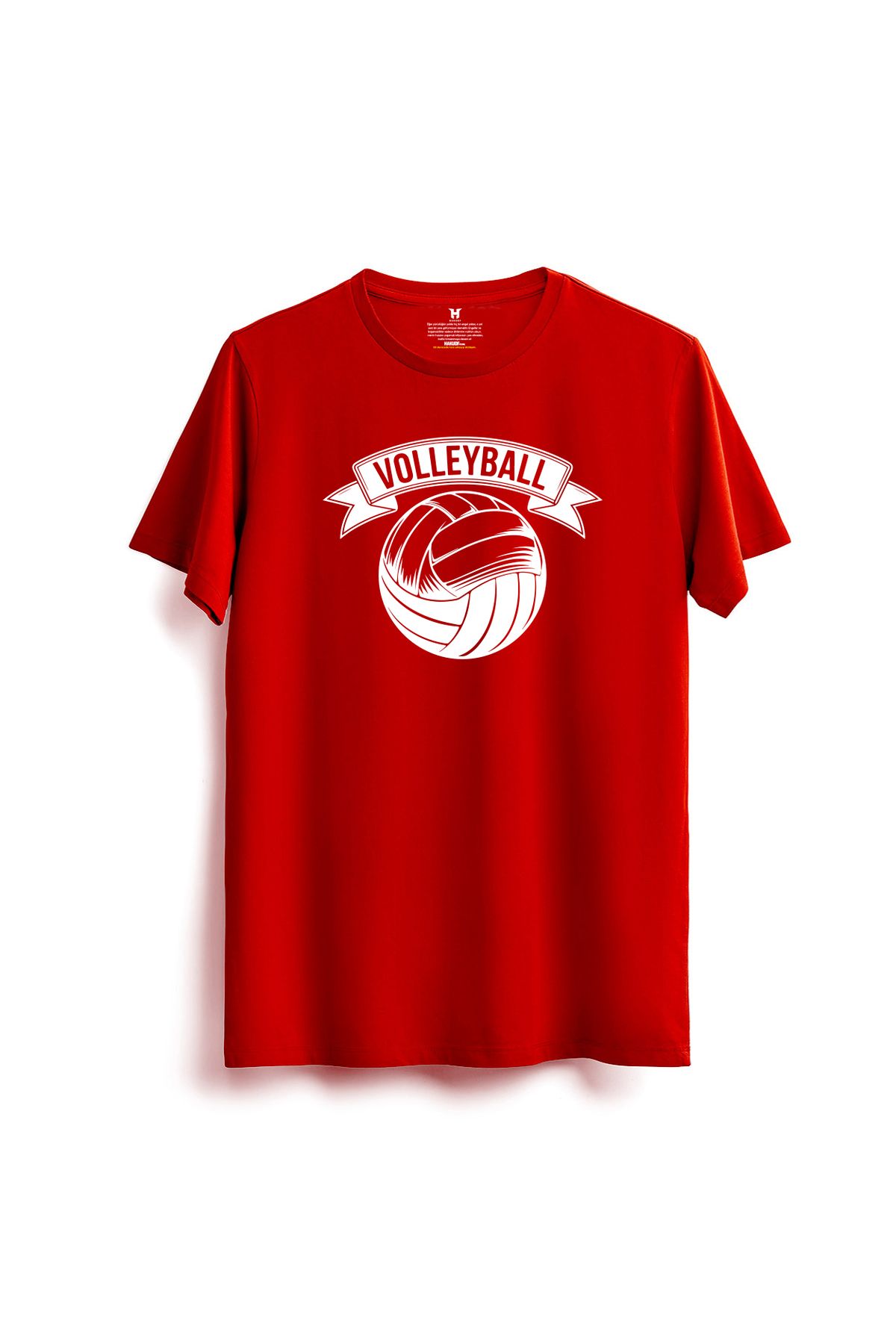 hakuof Pamuklu Voleybol Baskılı Tişört Volleyball Design