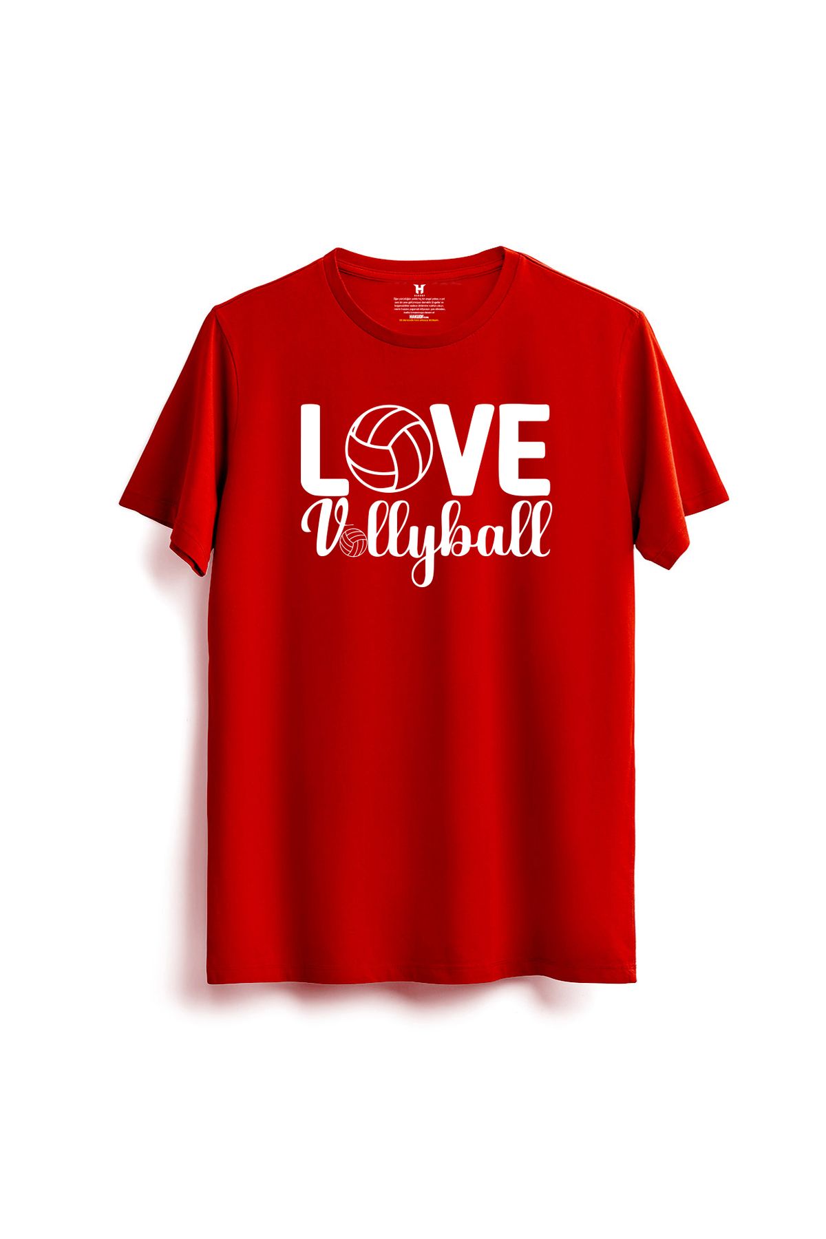 hakuof Baskılı Pamuklu Voleybol Volleyball Tişört T-shirt