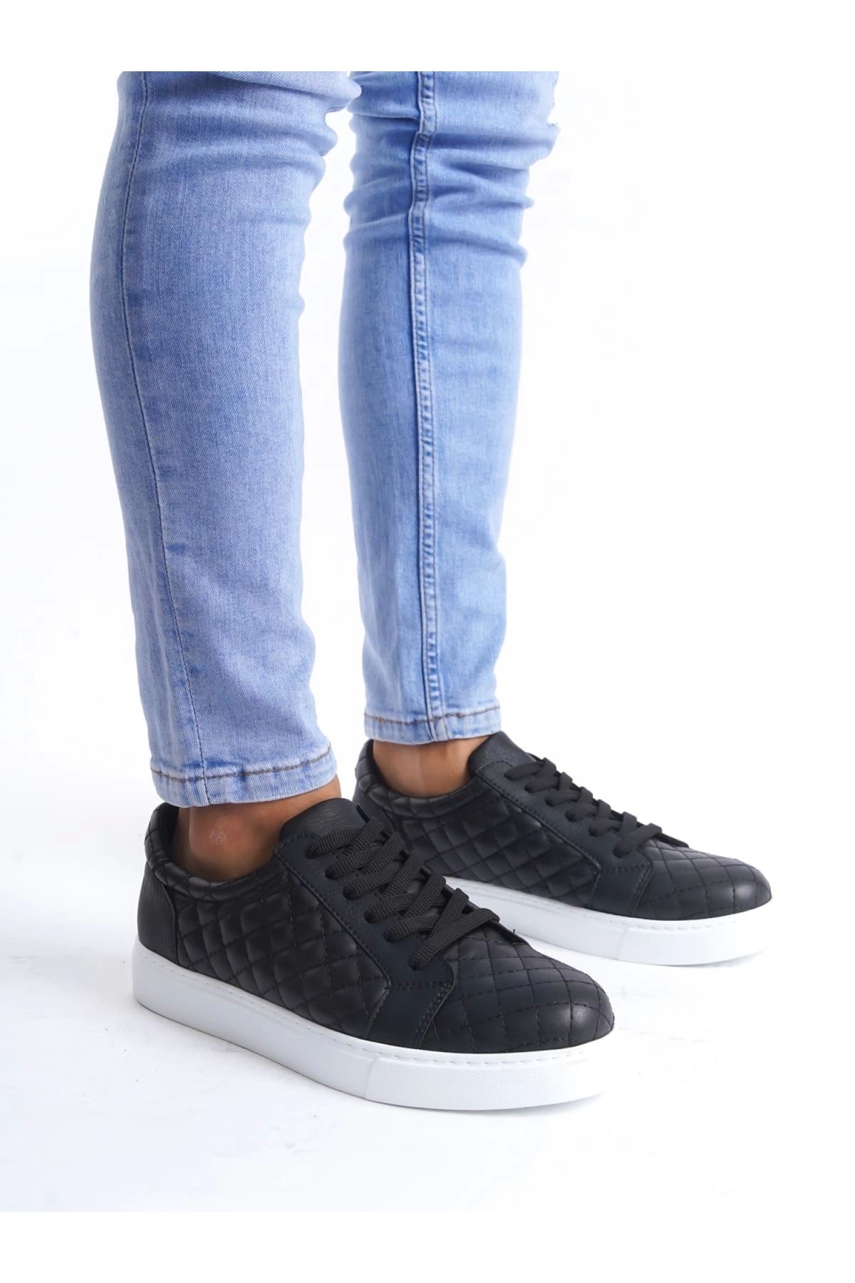 POLEXP Modern Kapitone Desenli Erkek Sneaker Ayakkabı