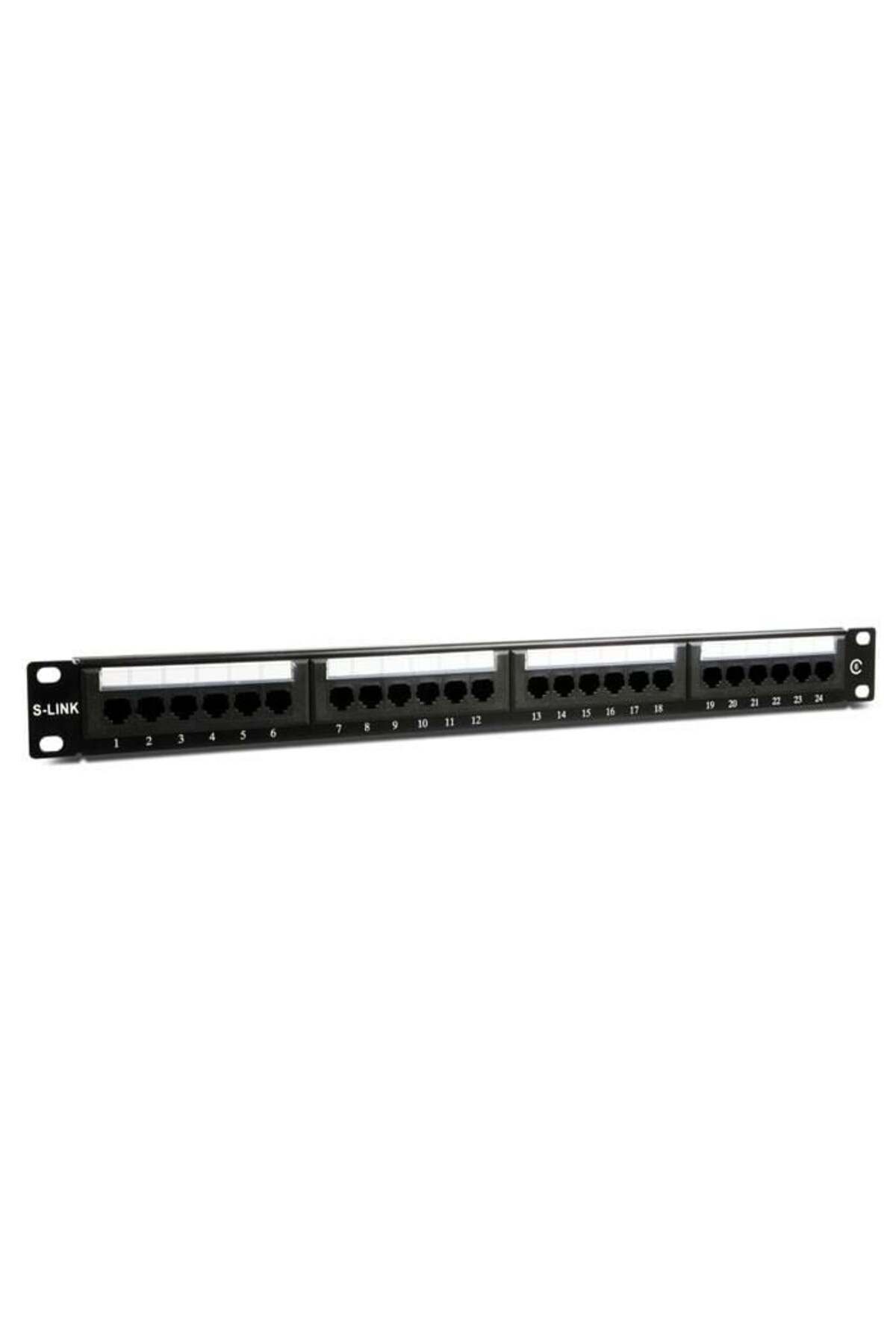 Muhtelif PATCH PANEL 24 PORT DOLU CAT 6  Uyumlu Network Aksesuarı