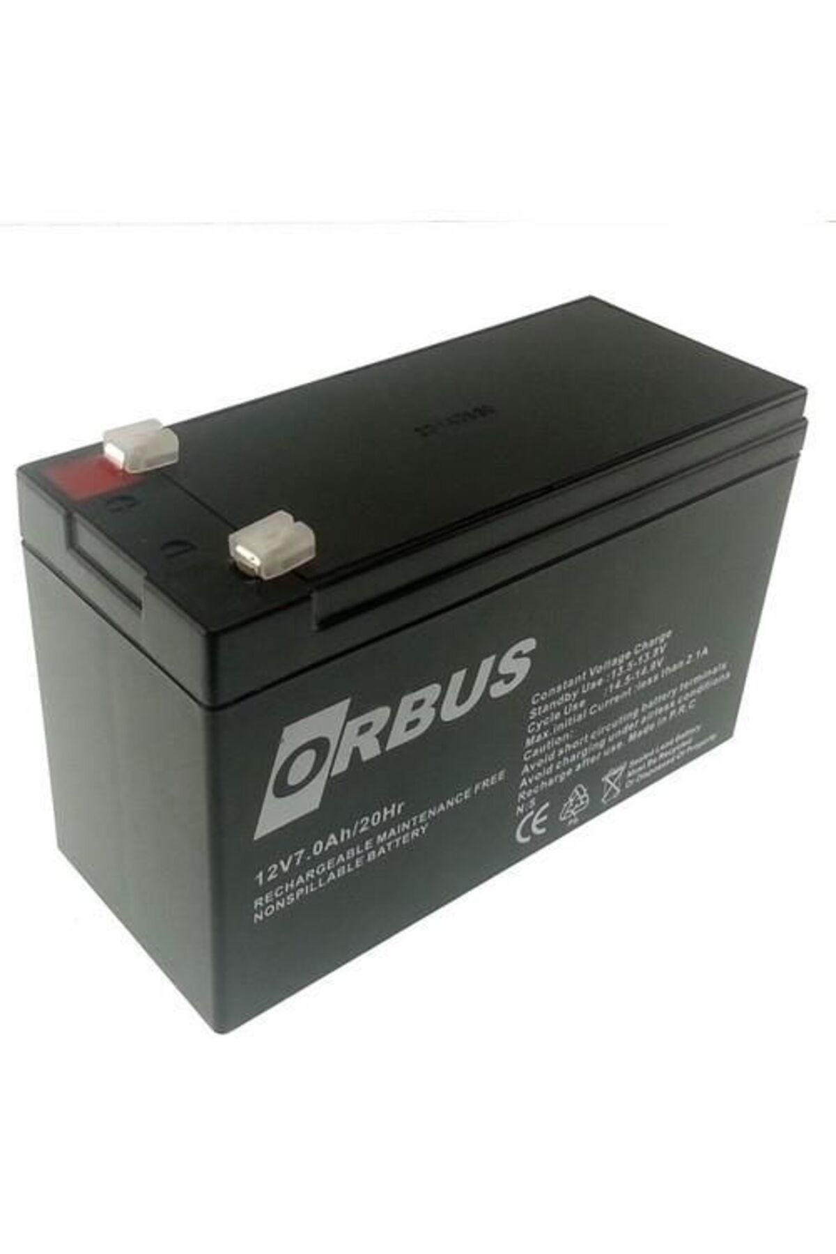 ORBUS 12 VOLT 7 AMPER ORBUS MOTOSİKLET AKÜSÜ-114*71*131 mm-2,3 kg. YTX7L-BS
