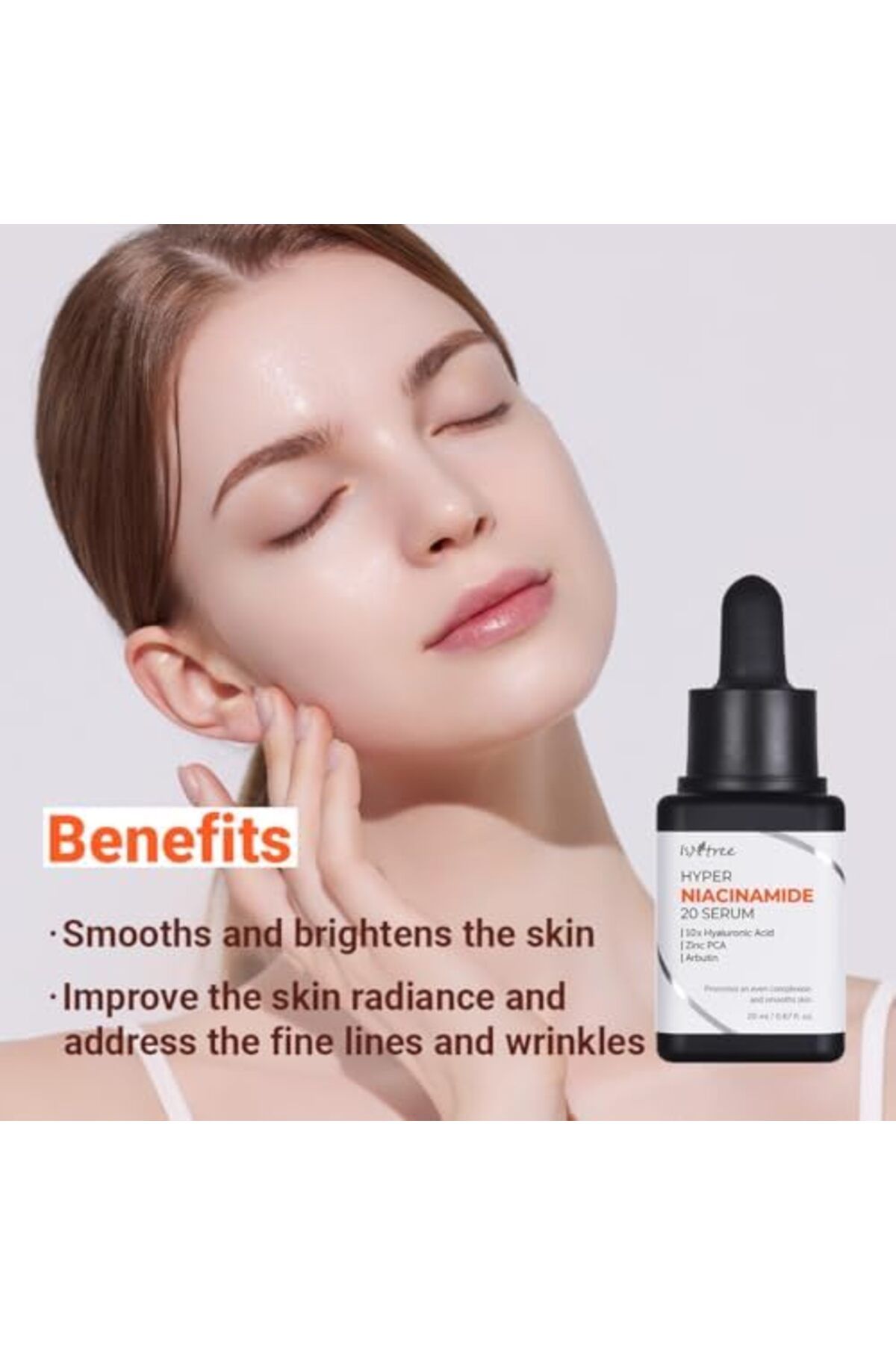 Isntree-Hyper Niacinamide 20 Serum 20ml | 10x Hyaluronic Acid | Helps Minimize Enlarged Pores | Even 5