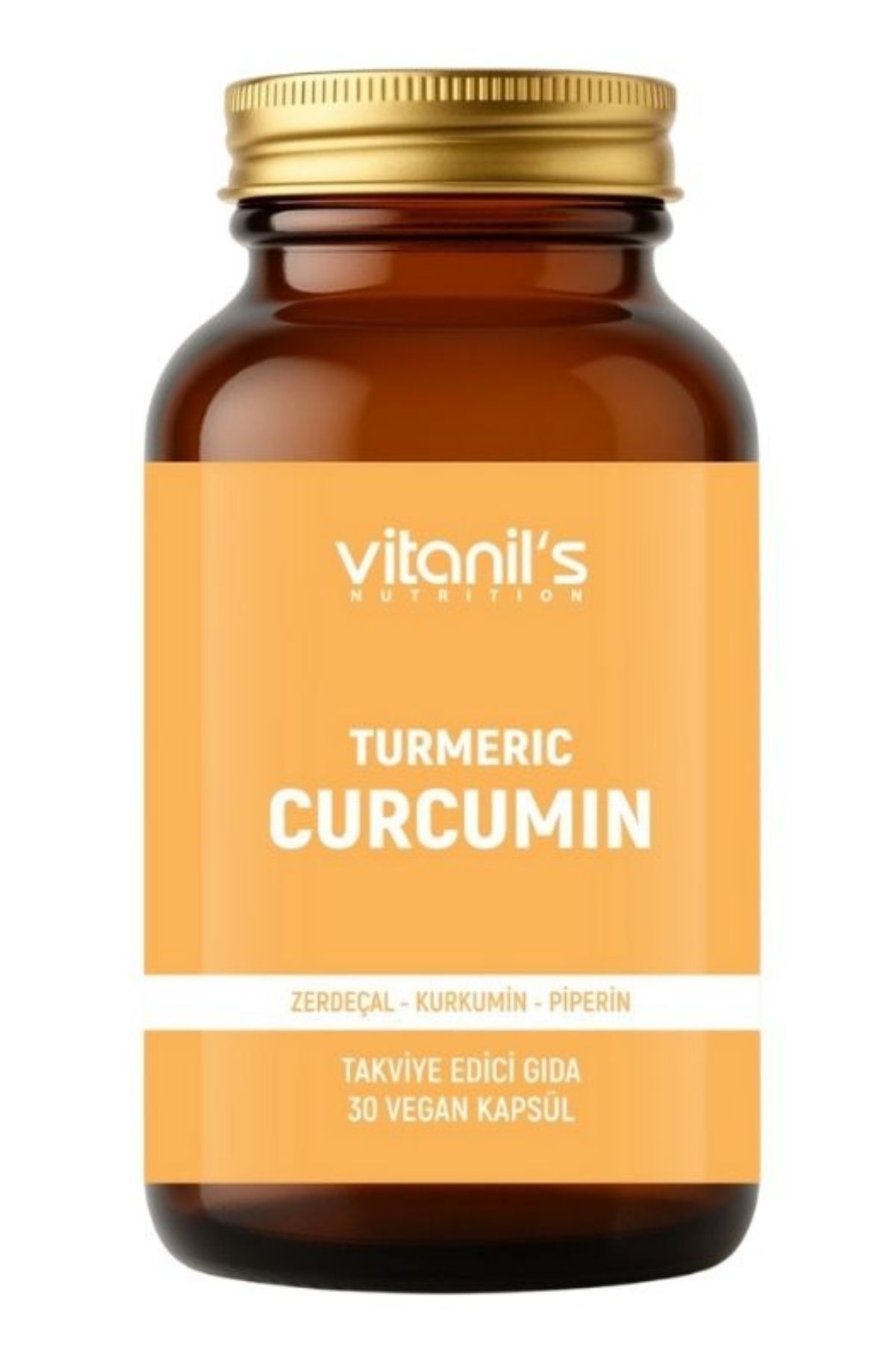 Vitanil's Nutrition Türmeric Curcumin - 30 Vegan Kapsül