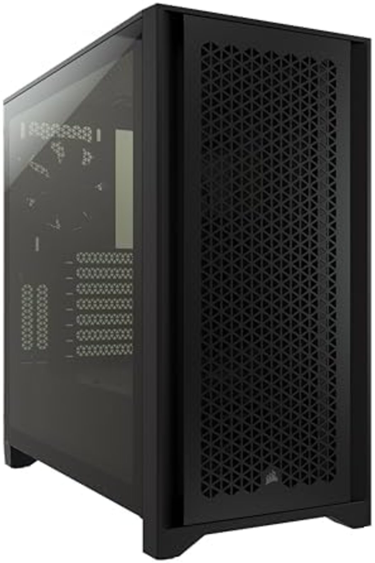 Corsair-علبة كمبيوتر Corsair 4000D Airflow متوسطة الحجم من الزجاج المقسّى، باللون الأسود 2