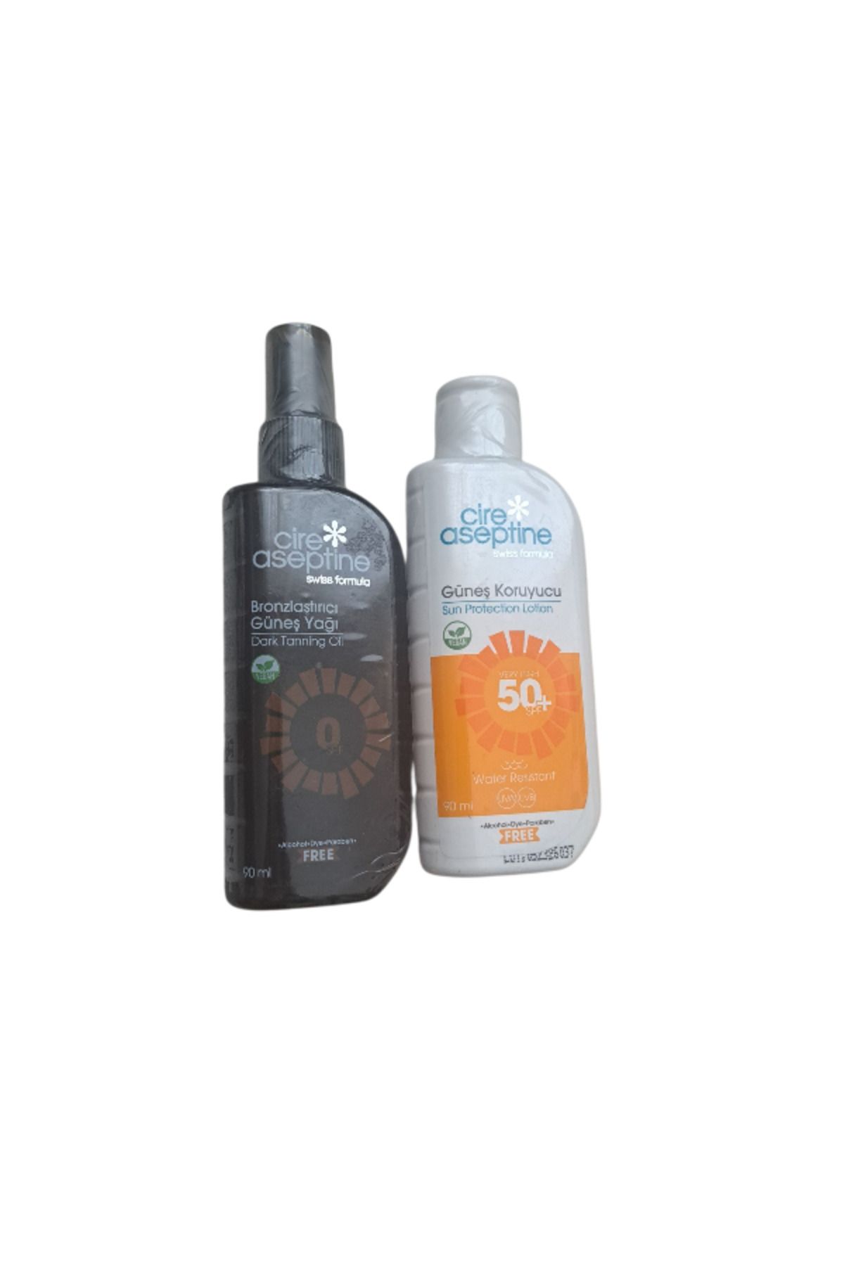 CIRE ASEPTINE Güneş Koruyucu Losyon 50+ Spf 90 ml 4+Güneş Yağı Bronzlaştırıcı 0 Spf 90ml