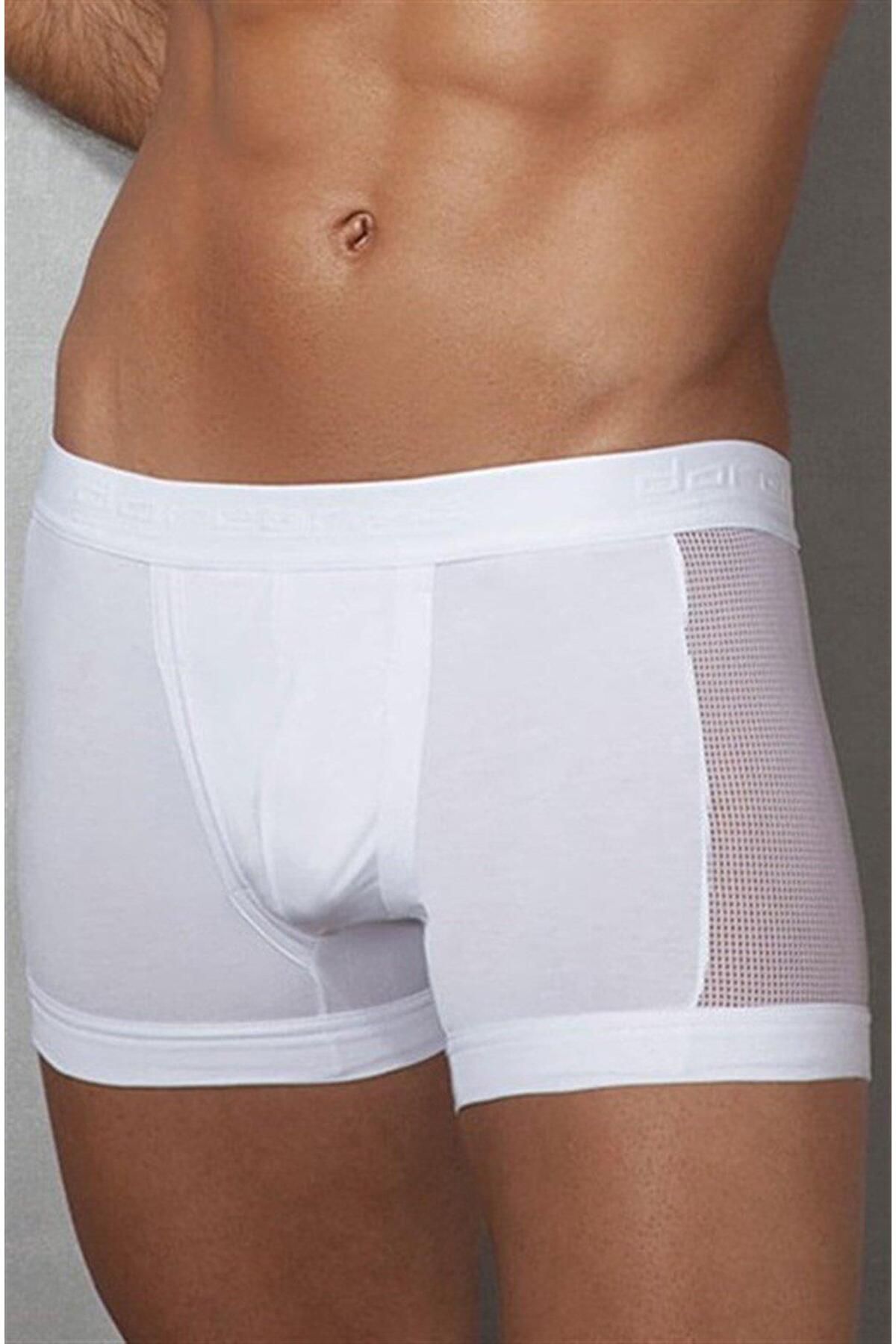 NazikEndam Dore anse Erkek Modal Yanları Fileli Spor Boxer 1761