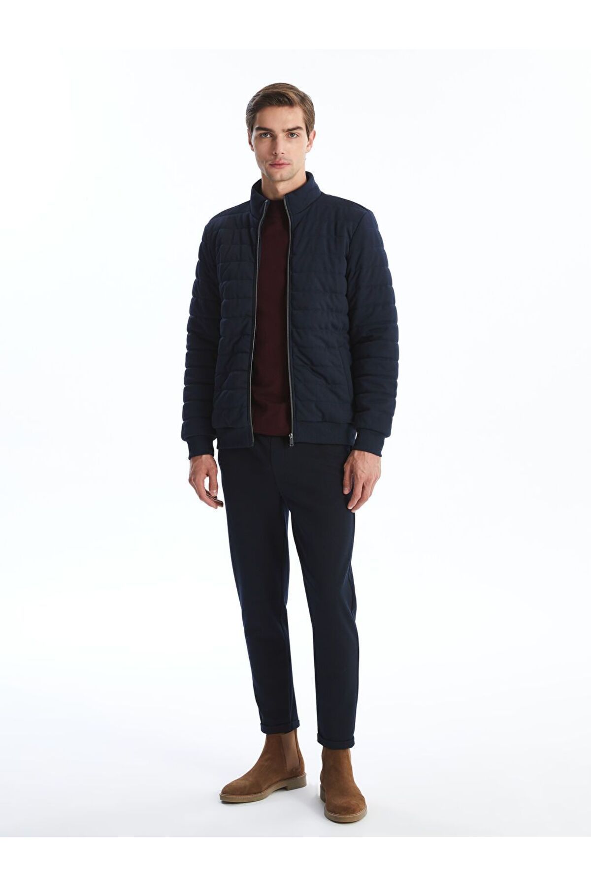 LC Waikiki LCW Vision Slim Fit Dik Yaka Erkek Mont