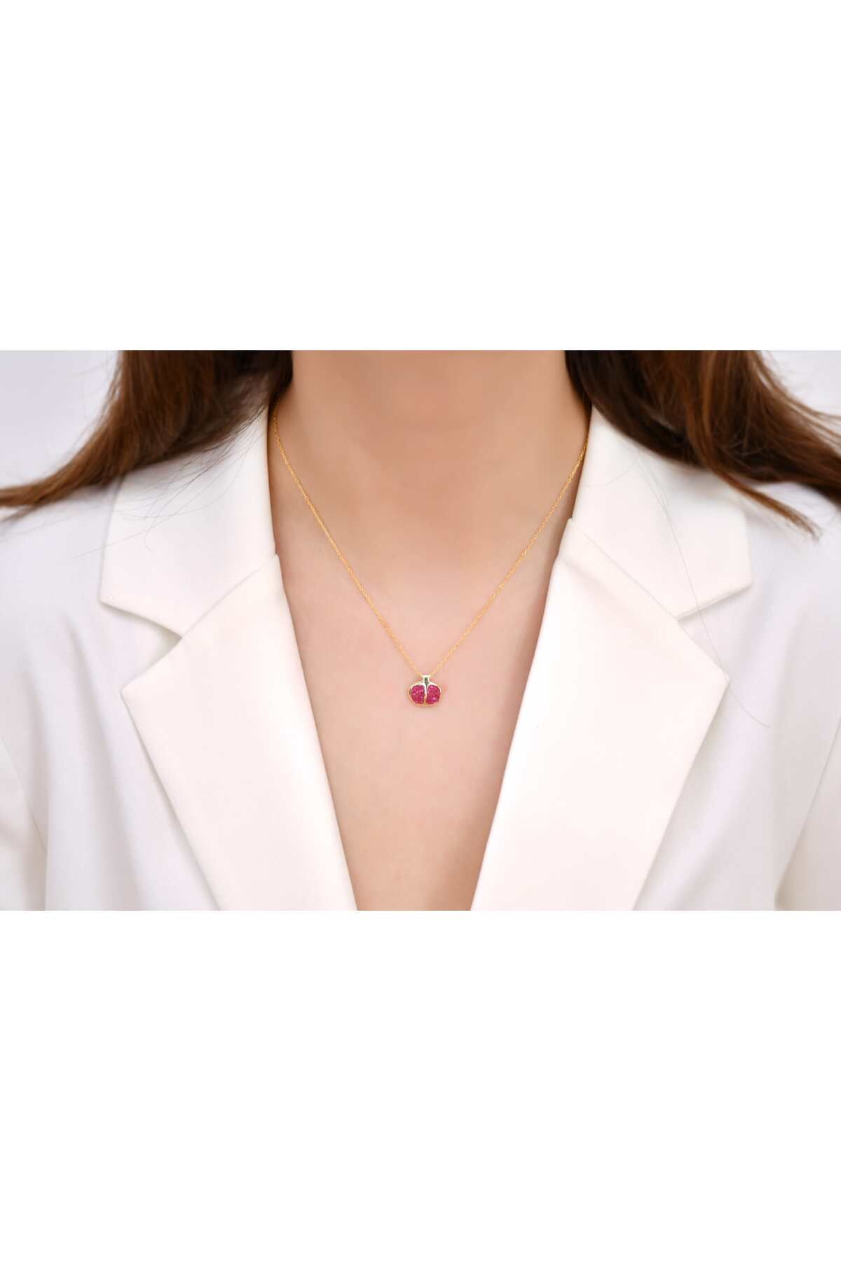 Ocean Silver & Jewelry Nar Gümüş Kolye