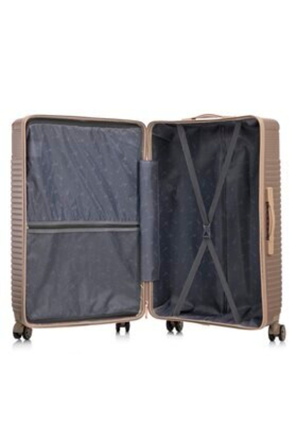 Semi Line-ladies large suitcase T5808-5 gold-coloured 4