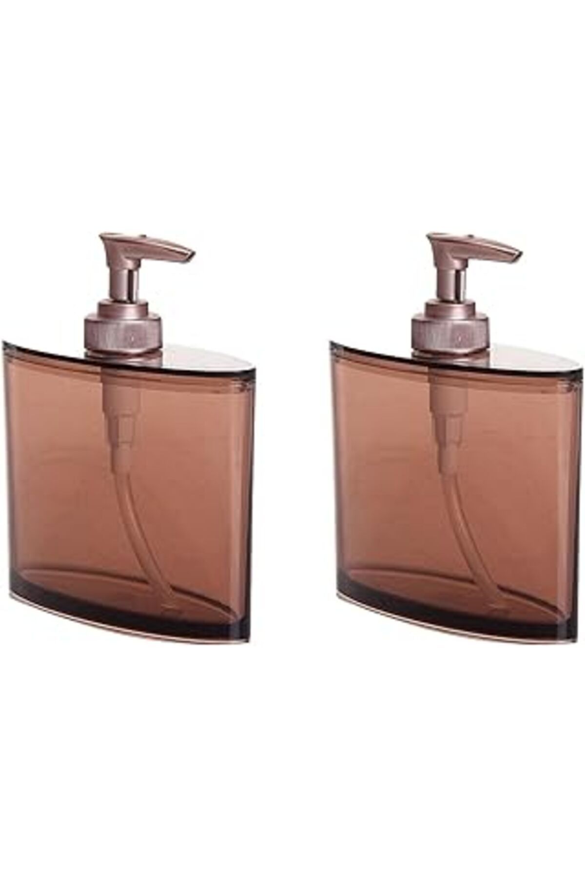 Mu Art Ahşap Bosphorus Homi Banyo Seti Oval Sivi Sabunluk 2 Adet Kahverengi Akrilik 13x5x16cm 350ml