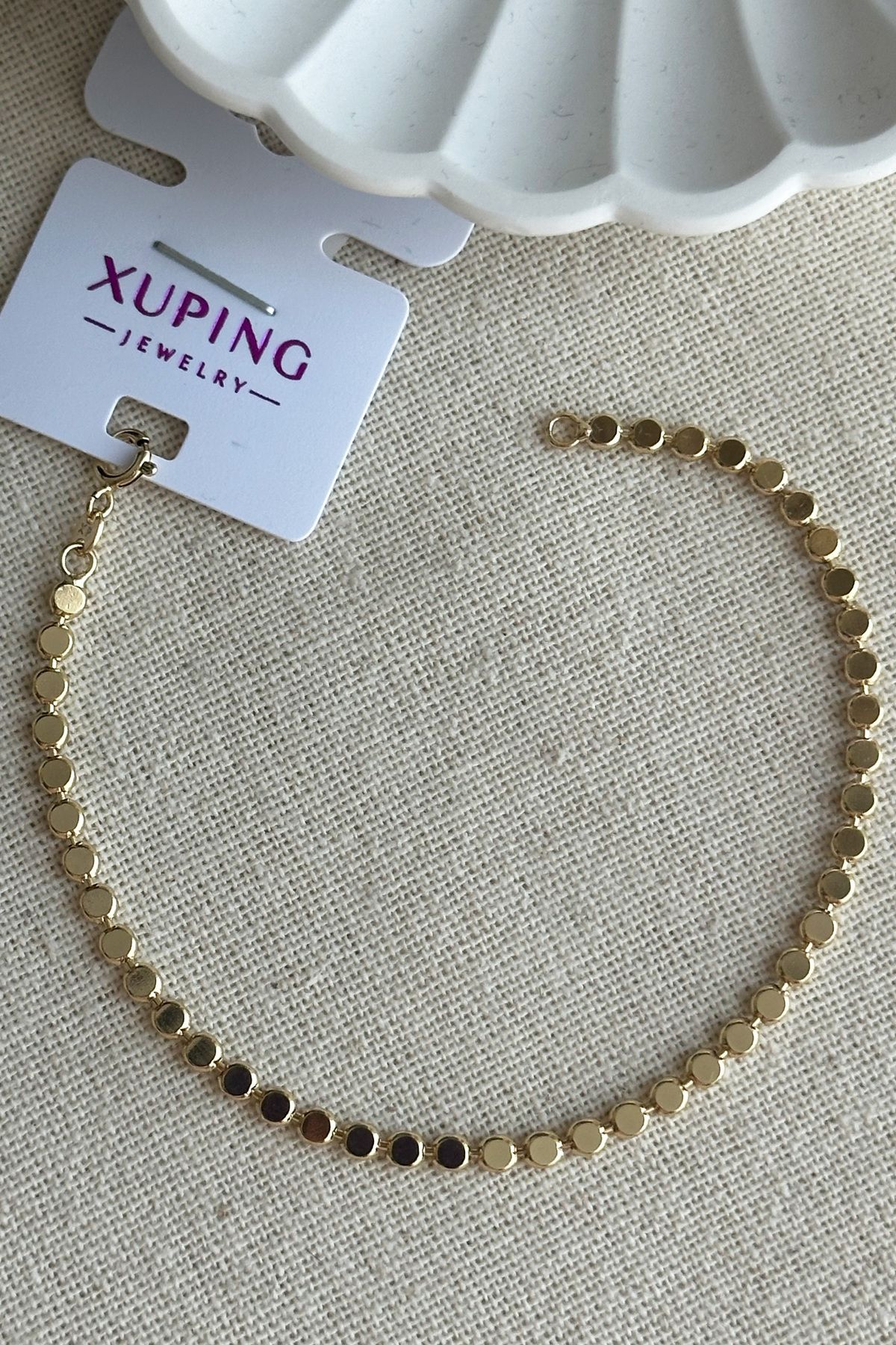 Modacaprea Xuping 19 cm Puntolu Kadın Bileklik Kadın Karamaz Bileklik Xuping Bileklik
