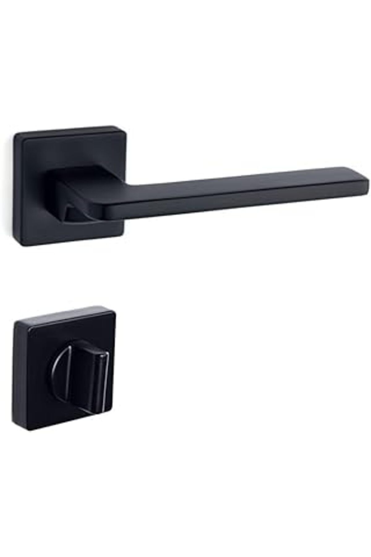 Mu Art Ahşap System Gıada Siyah - Wc Rozetli Kapı Kolu - Hha110Ro11W Al6