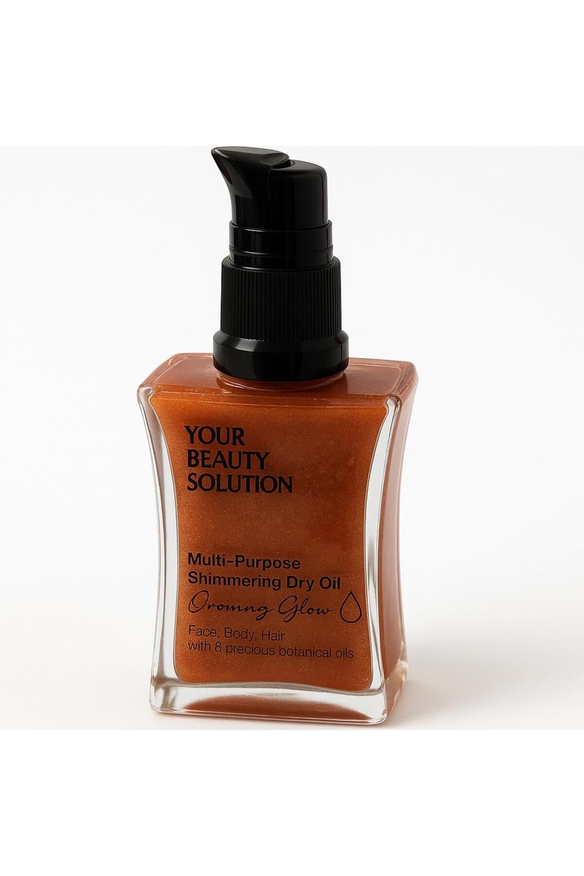Your Beauty Solution Golden Glow Dry Oil 50 ml Bronz Renk Simli Işıltılı Yüz Vucut Saç Yağı Kokusu Harika
