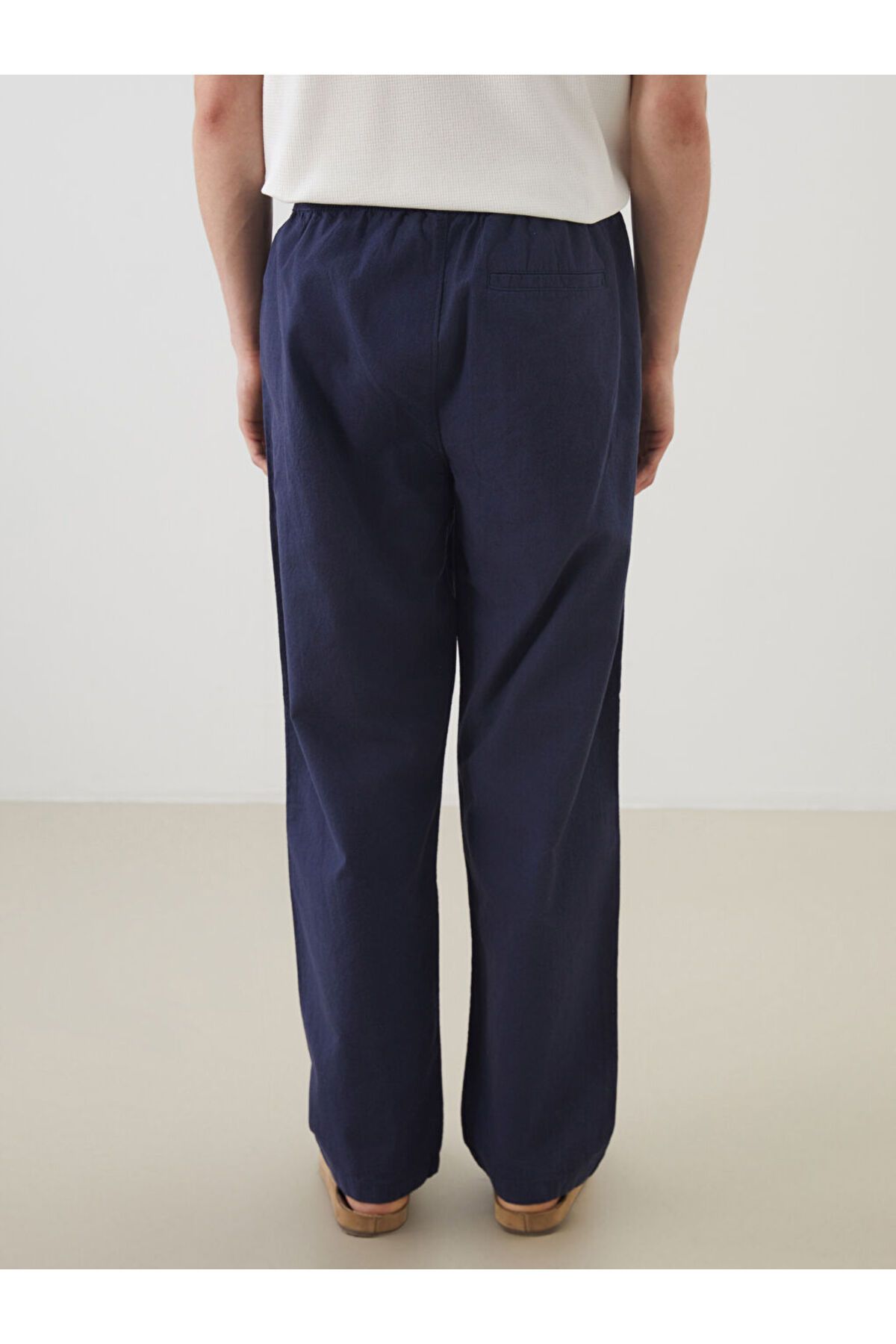 LC Waikiki-New Season Comfortable Fit Linen Blend Men's Trousers - S5Fq94Z8 7