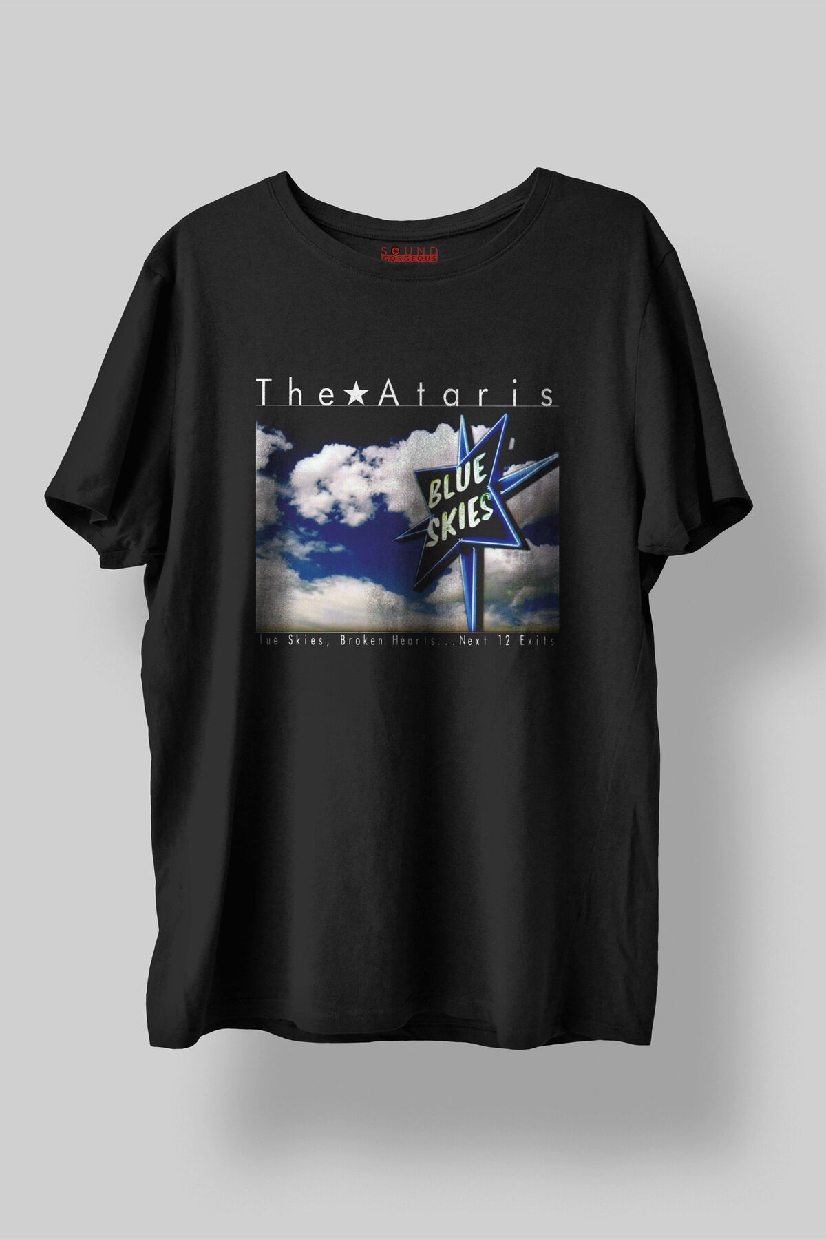 Sound Gorgeous The Ataris Baskılı Regular Fit Unisex Siyah T-Shirt %100 Pamuk No:624