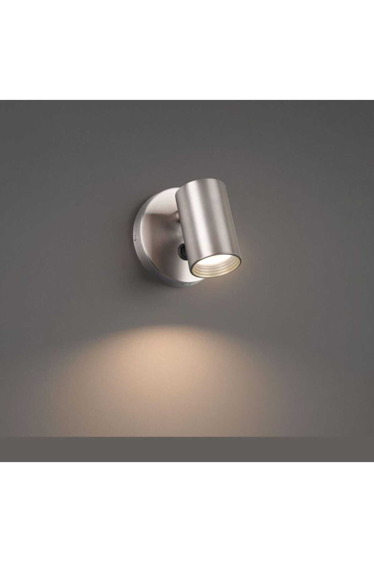 SerenityHaven gün isigi ampullü paslanmaz inox gövde Anahtarlı LED aplik LED spot H