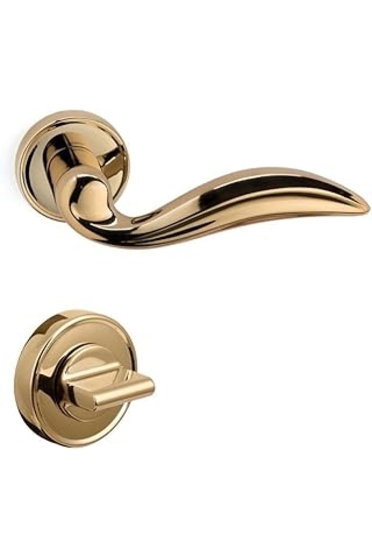 Mu Art Ahşap System Dıana Altın - Wc Rozetli Kapı Kolu - Hha126Ro14W Gl
