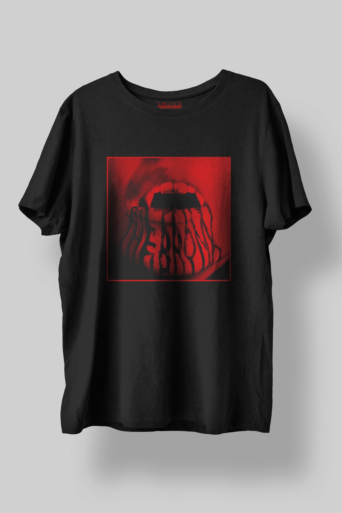 Sound Gorgeous The Bronx Baskılı Regular Fit Unisex Siyah T-Shirt %100 Pamuk No:640