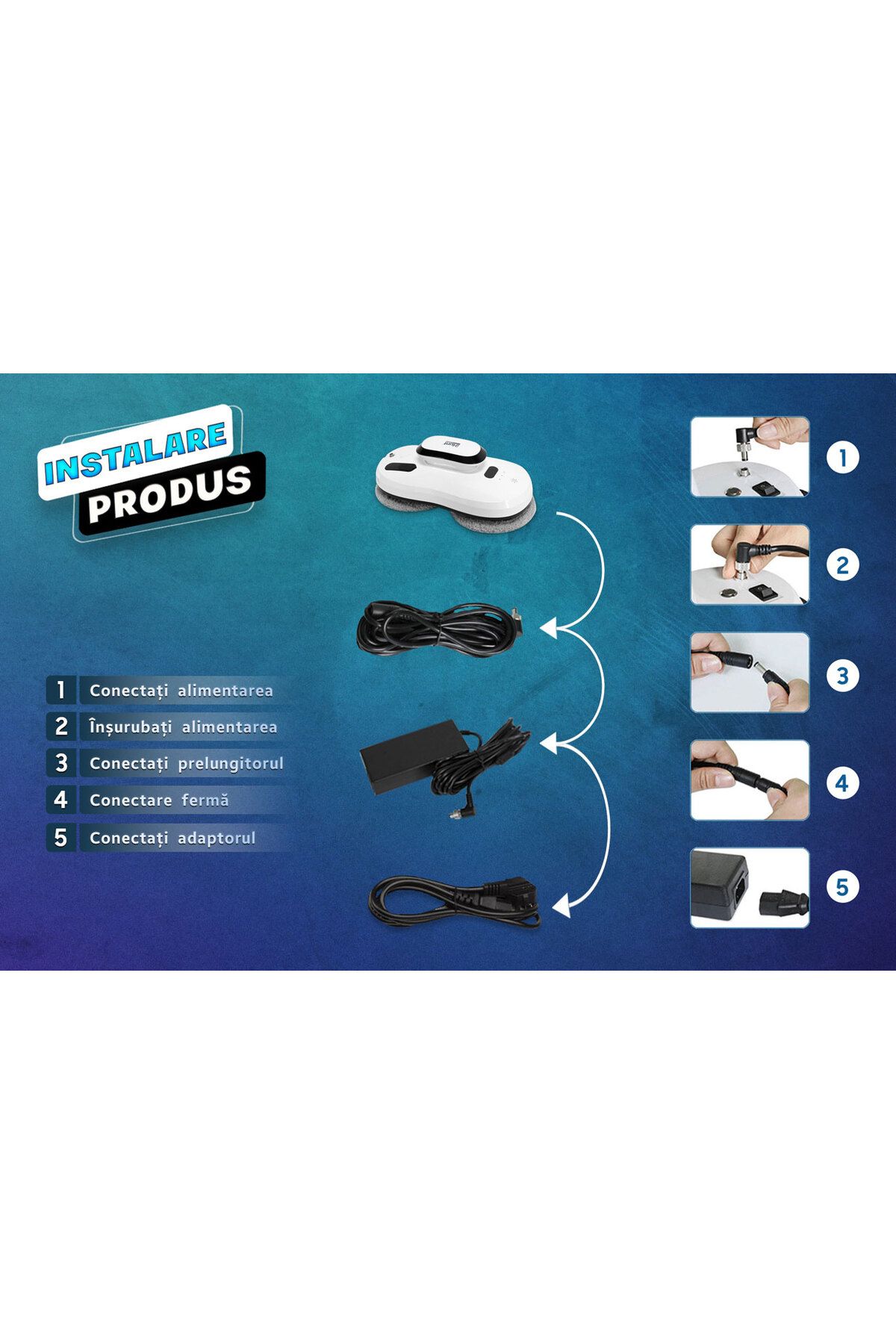 iHunt-Robot autonom curatare si spalare geamuri iHunt Smart Window Robot 3 PRO 8