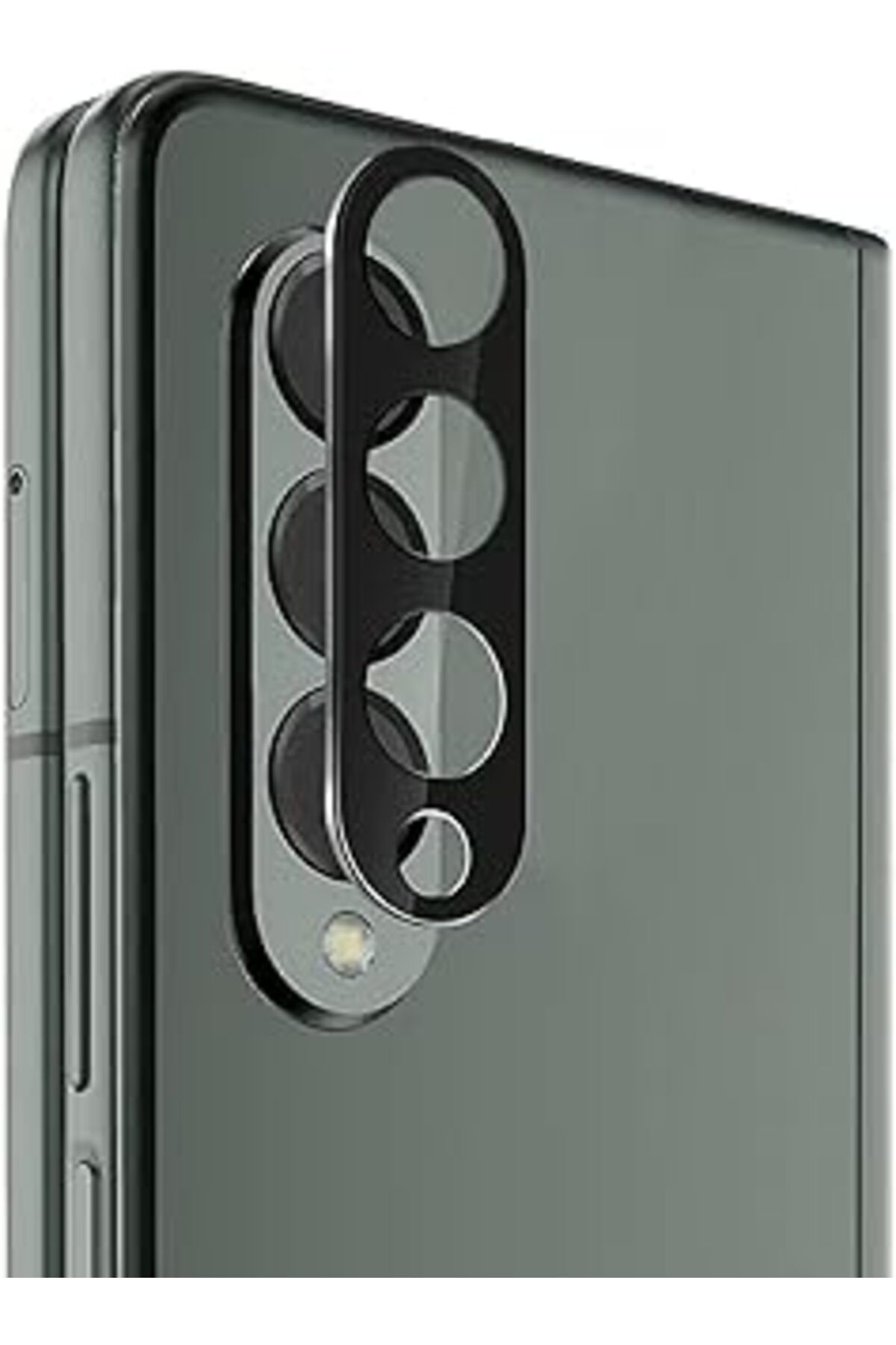 Pazarcan Microsonic Samsung Galaxy Z Fold 4 Kamera Lens Koruma Camı V2 Siyah