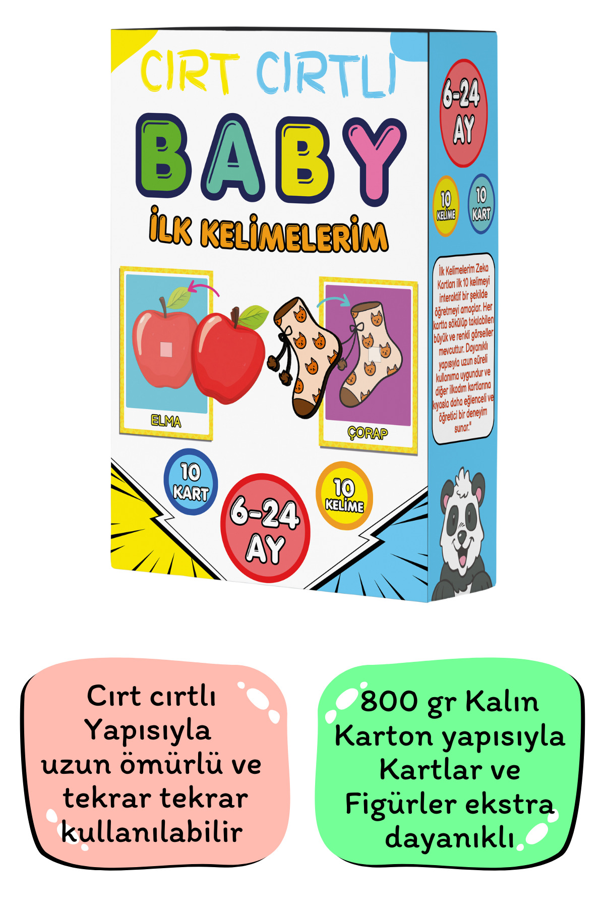 minkino 6-24 Ay Cırt Cırtlı Baby Ilk Kelimelerim Zeka Kartları fotoğrafı 4 (önizleme)