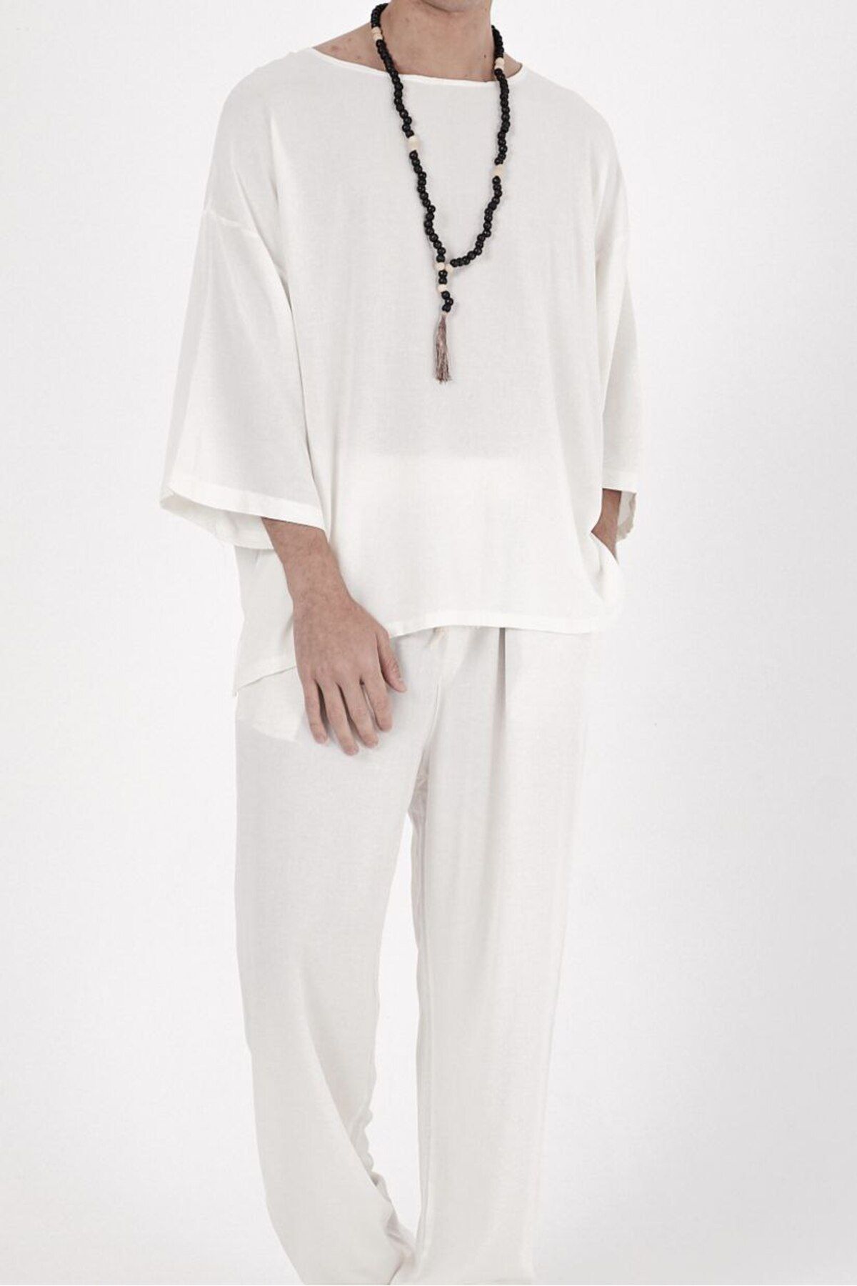 Butik Oversize Street Style Keten Outfit