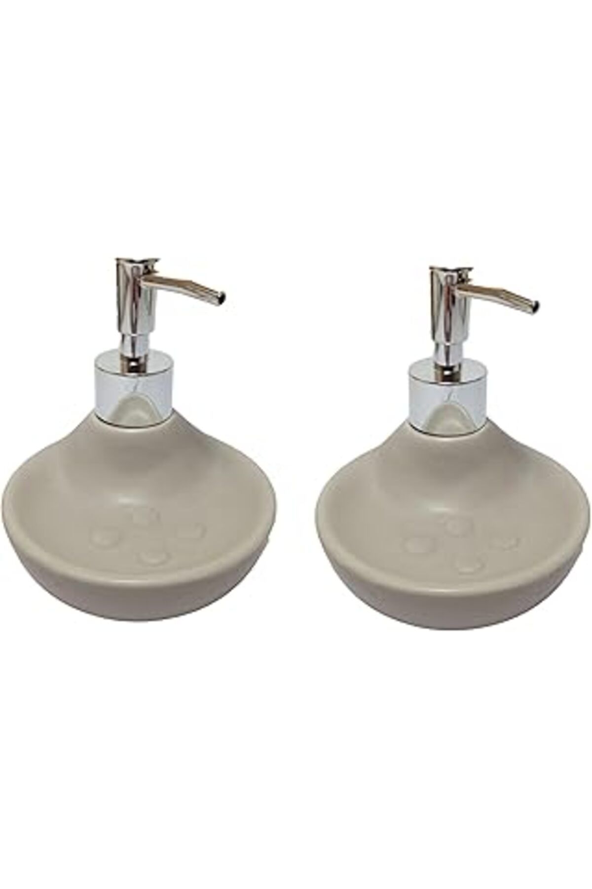 Mu Art Ahşap Bosphorus Homi Banyo Seti Sabunluk Ve Sivi Sabunluk 2 Adet Kombine Model Bej 7x7x18cm 150ml