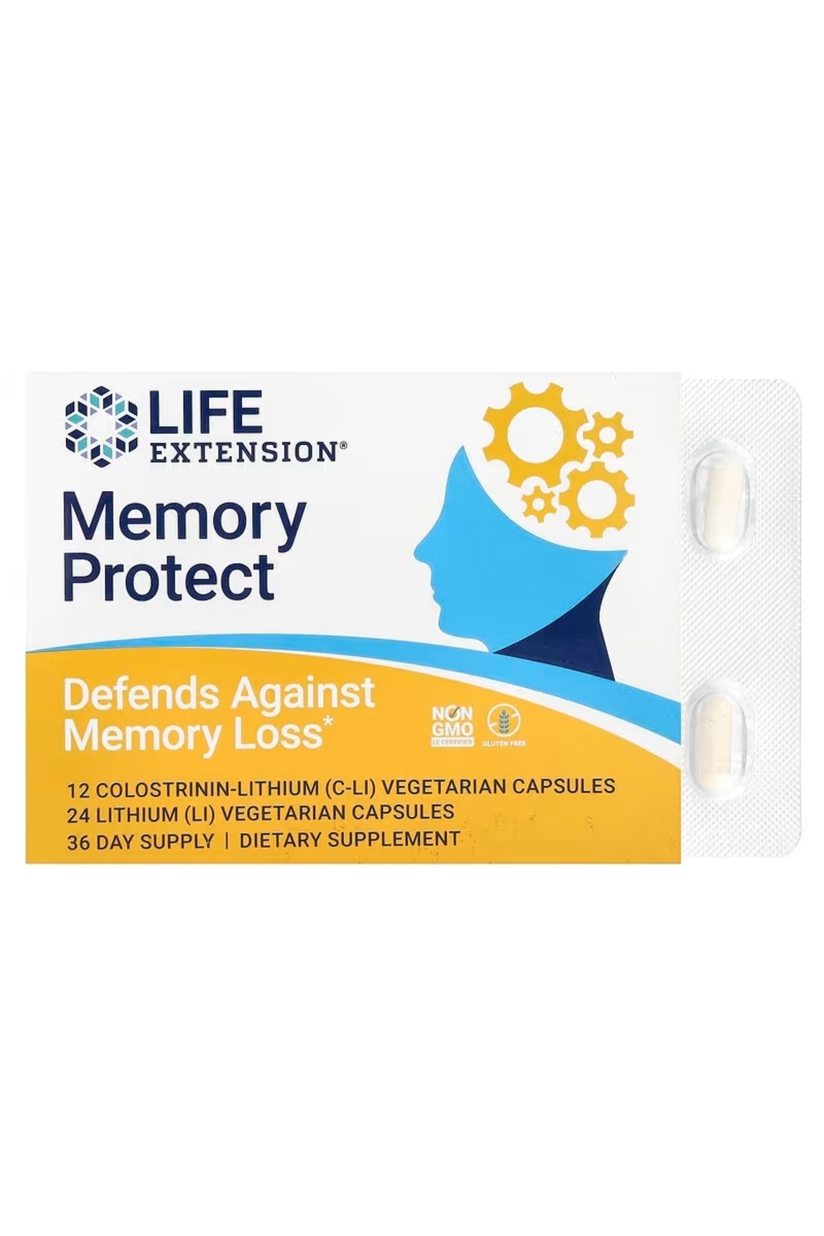 Life Extension Memory Protect 36 Vegetarian Capsules