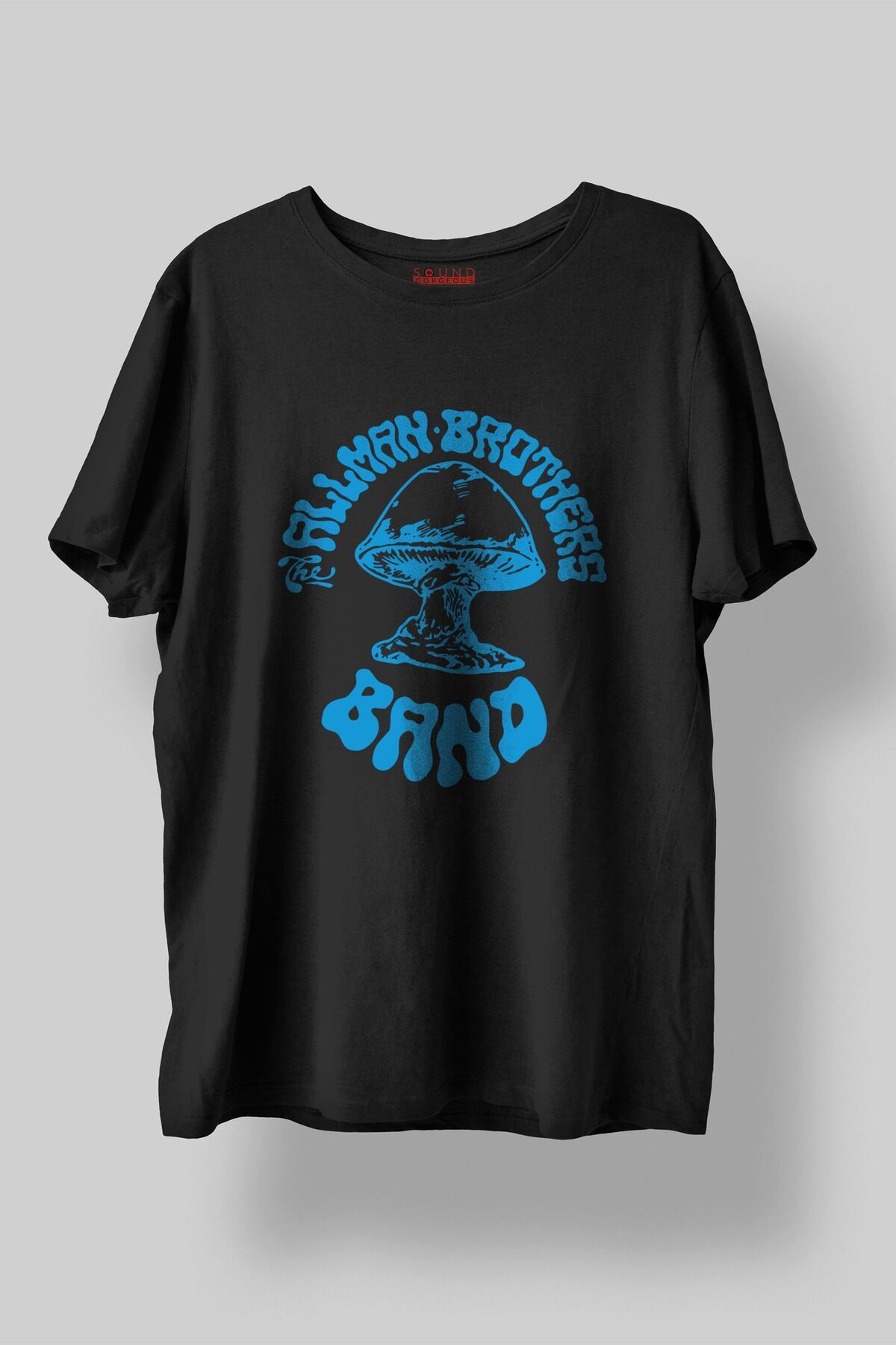 Sound Gorgeous The Allman Brothers Baskılı Regular Fit Unisex Siyah T-Shirt %100 Pamuk No:612
