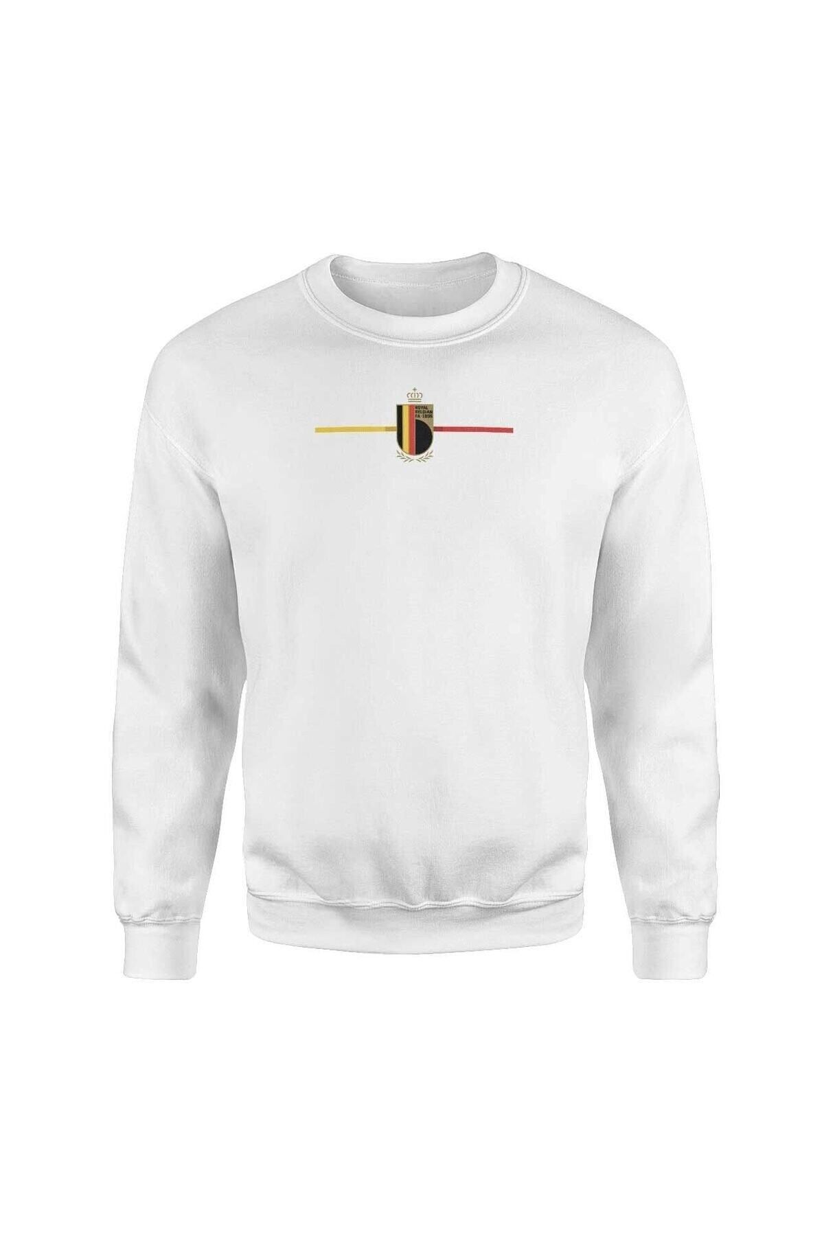Pisa Art Belçika Beyaz Sweatshirt