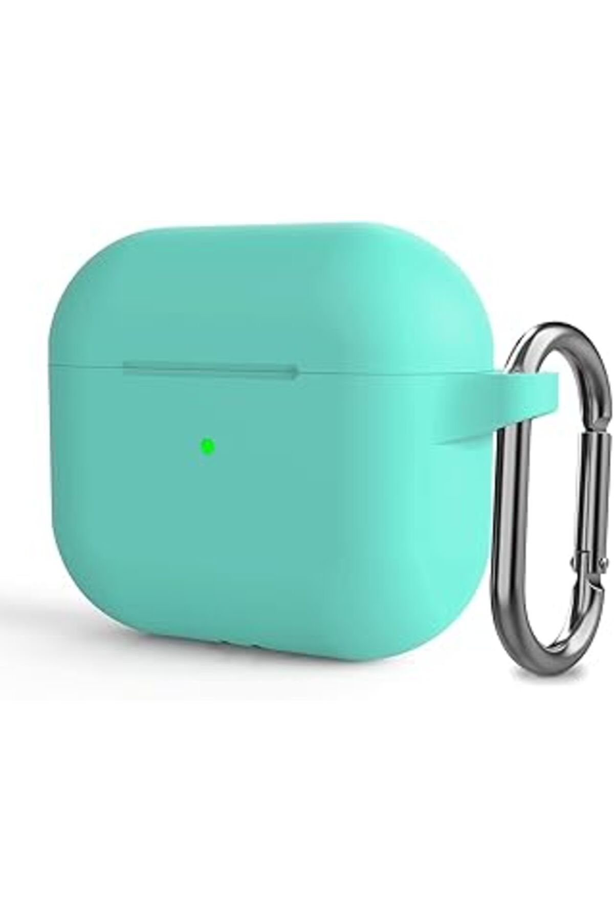Mu Art Ahşap Microsonic Apple Airpods 3 Askılı Için Kılıf Mat Silikon Turkuaz [airpods 3 Ile Uyumlu Kılıf - Turk