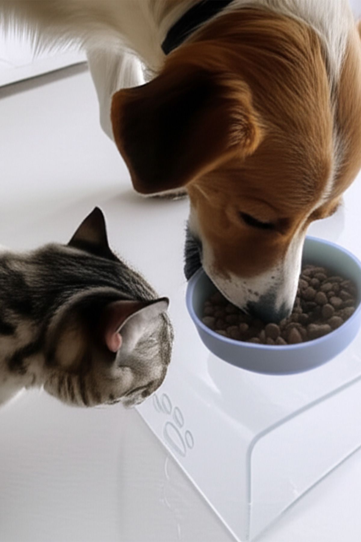 Bilhan Kedi-Köpek Mama Kabı Pleksi