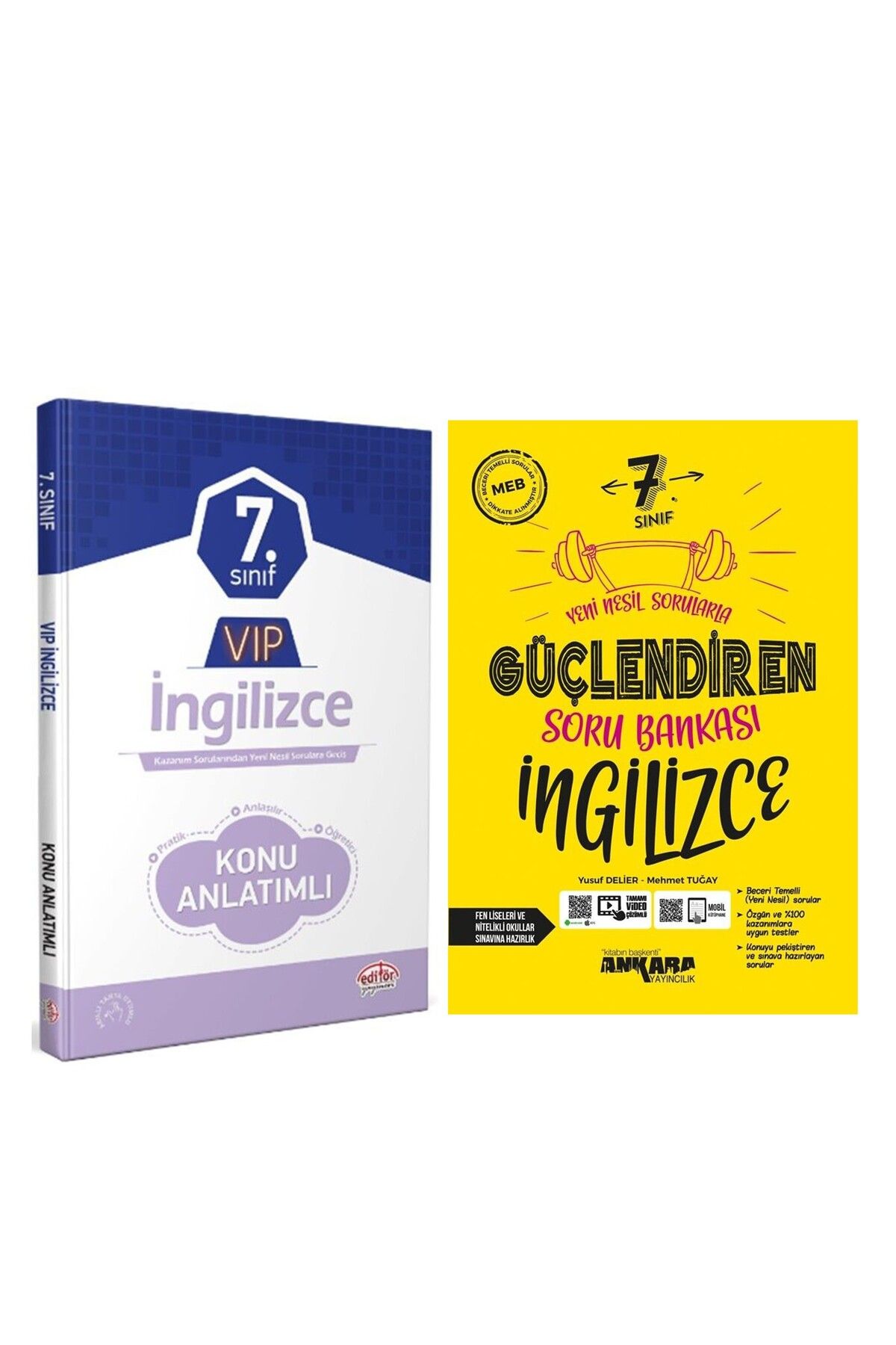 Ankara Kitap Merkezi Editör 7.Sınıf VİP İngilizce Konu ve Ankara Soru Bankası Seti 2 Kitap