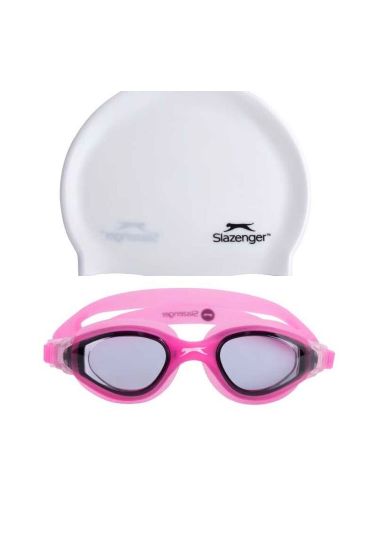Slazenger Yetişkin Yüzücü Gözlüğü Aero GS26 SmokePinkPink+BONE
