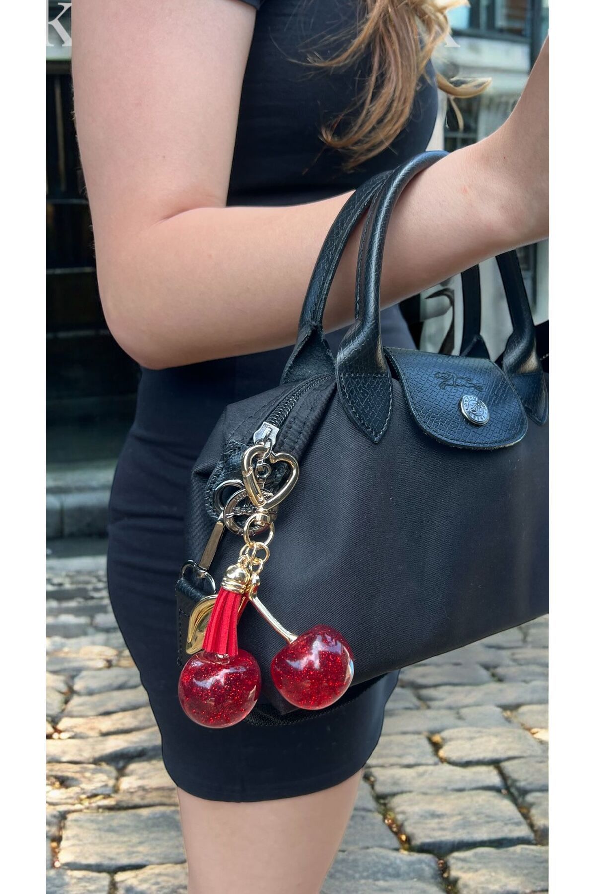 Solene Cherry Anahtarlık/Çanta Charmı Büyük Çantalar için